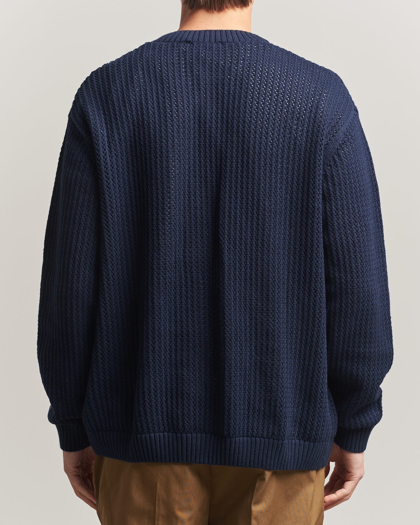 Mies | Puserot | LES DEUX | Prince Lace Knitted Cardigan Dark Navy