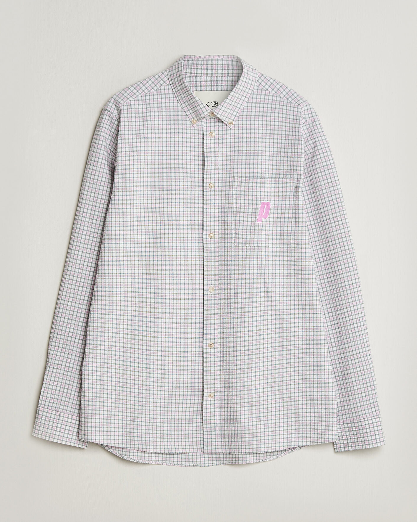 Mies | Kauluspaidat | LES DEUX | Prince Seersucker Check Shirt Ivory
