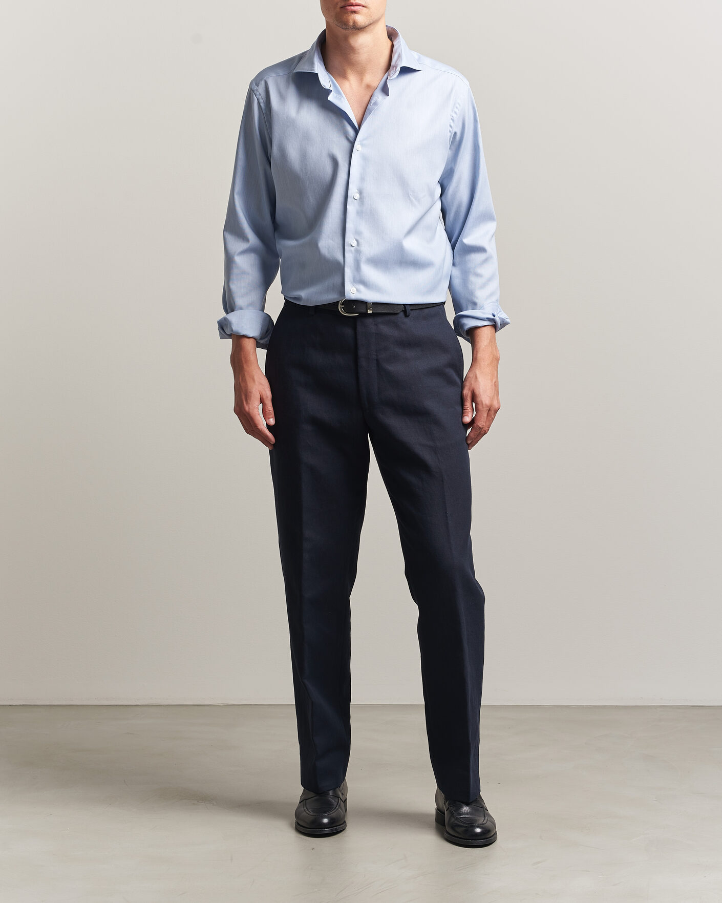 Mies | Kauluspaidat | Eton | Casual Fit Signature Oxford Shirt Light Blue