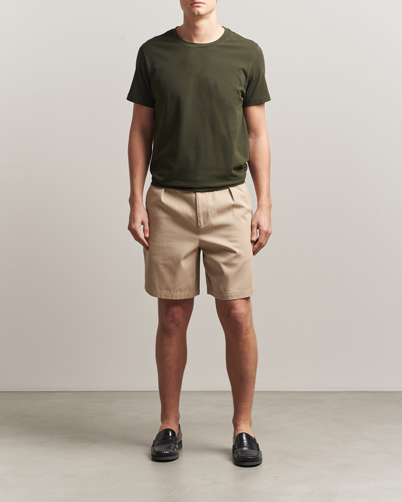 Mies | T-paidat | Filippa K | Soft Lycra T-Shirt Midnight Olive