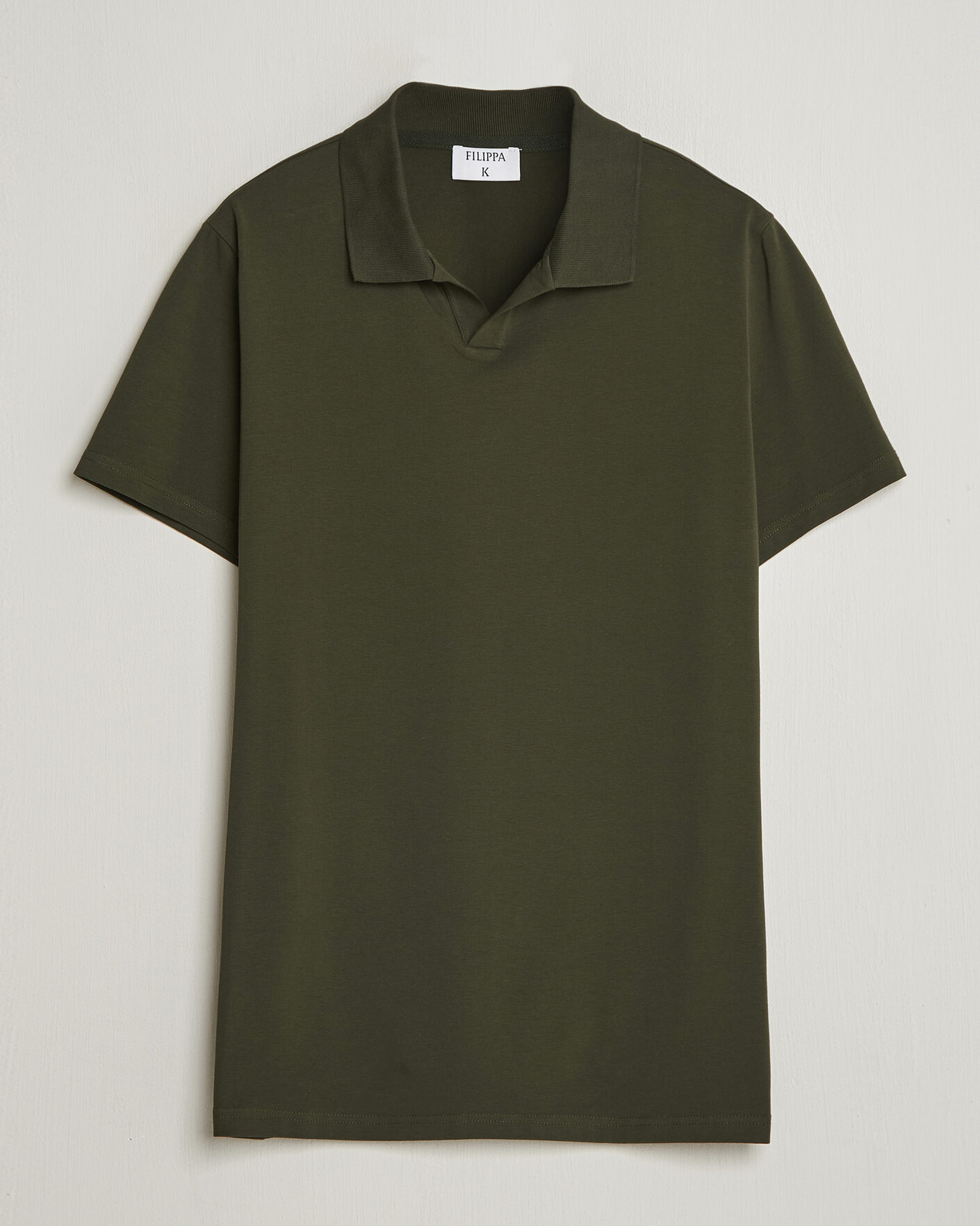 Mies | Pikeet | Filippa K | Soft Lycra Polo T-Shirt Midnight Olive