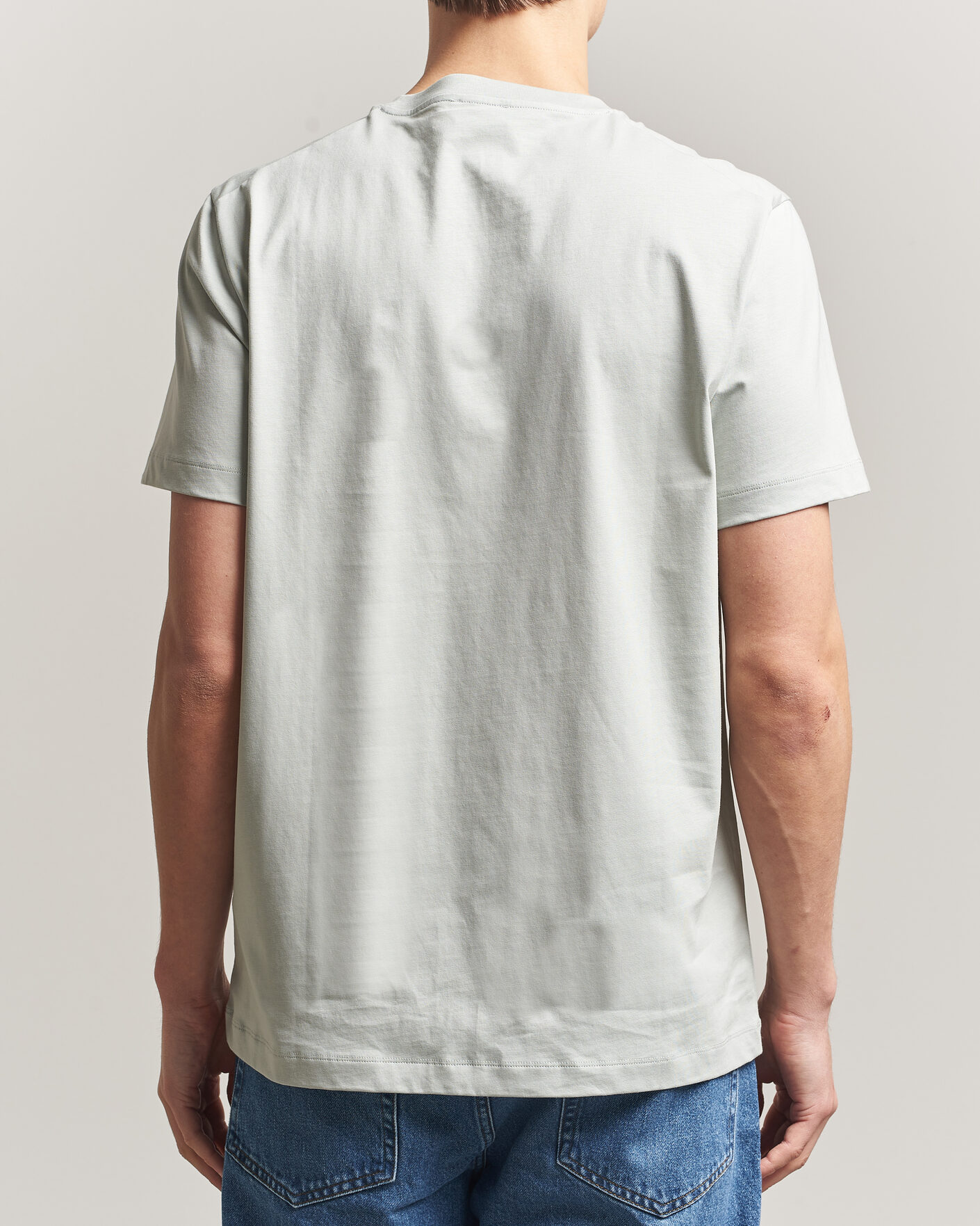 Mies | T-paidat | Filippa K | Filip Crew Neck T-Shirt Silver Grey
