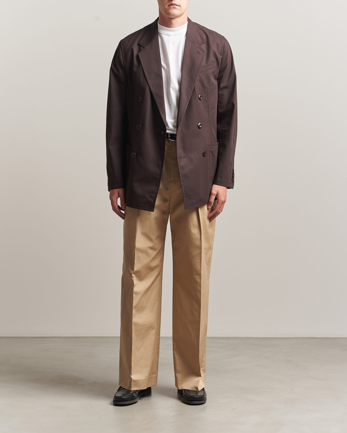 Mies | Pikkutakit | Filippa K | Reese Cotton Double Breasted Blazer Dark Chocolate