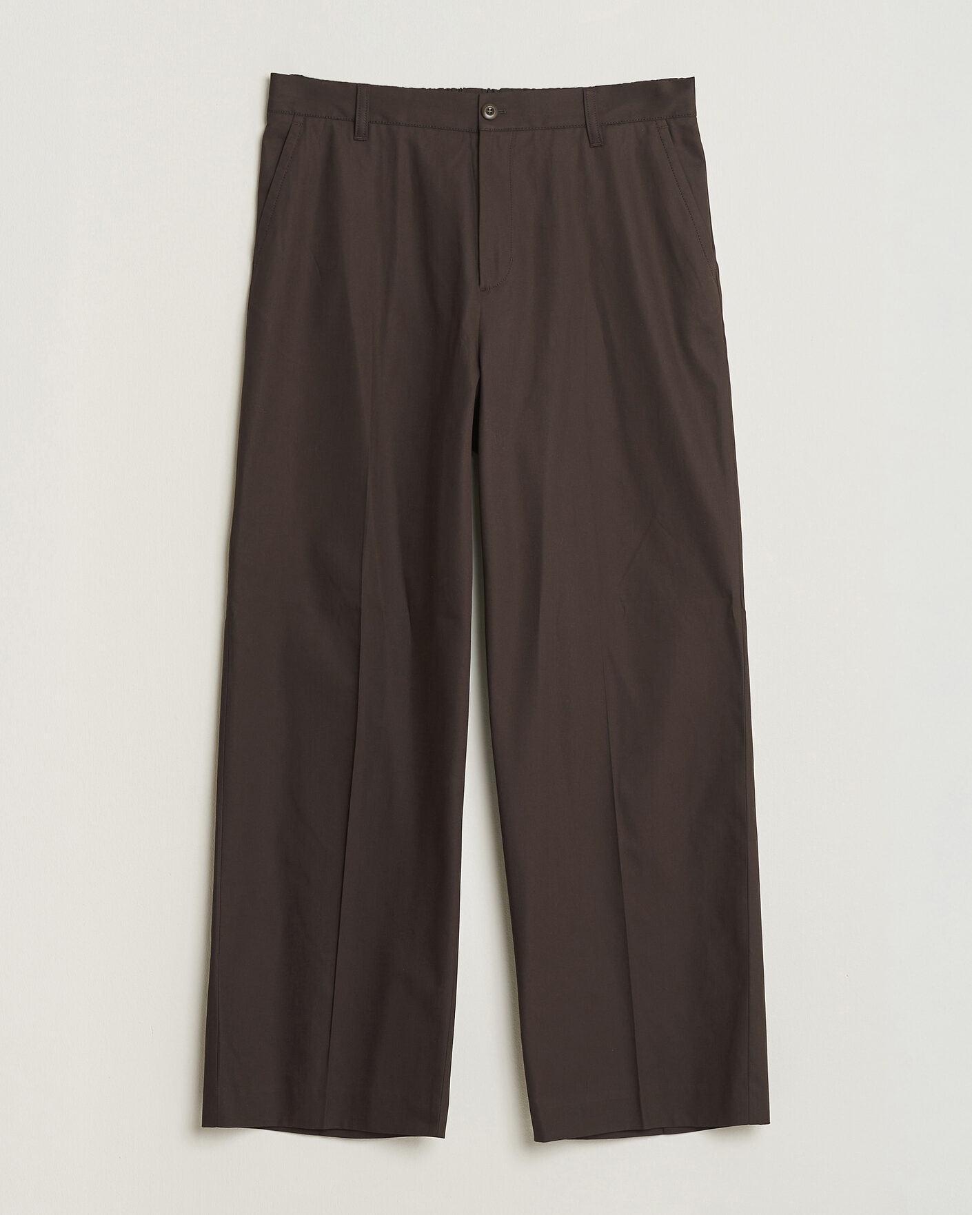 Mies | Housut | Filippa K | Reeve Cotton Trousers Dark Chocolate