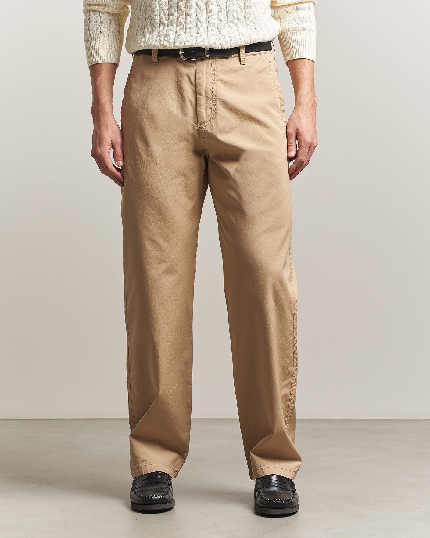 Mies | Housut | Filippa K | Flynn Washed Cotton Drawstring Trousers Canvas Beige