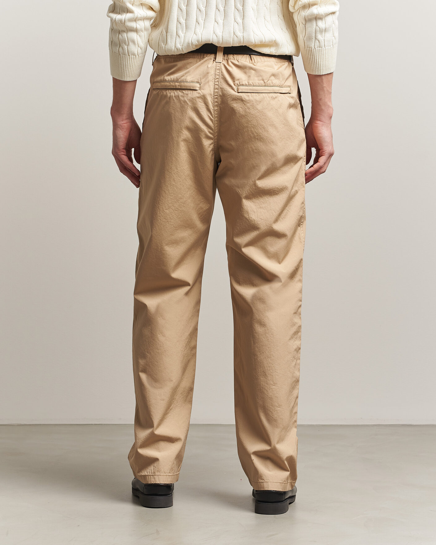 Mies | Housut | Filippa K | Flynn Washed Cotton Drawstring Trousers Canvas Beige