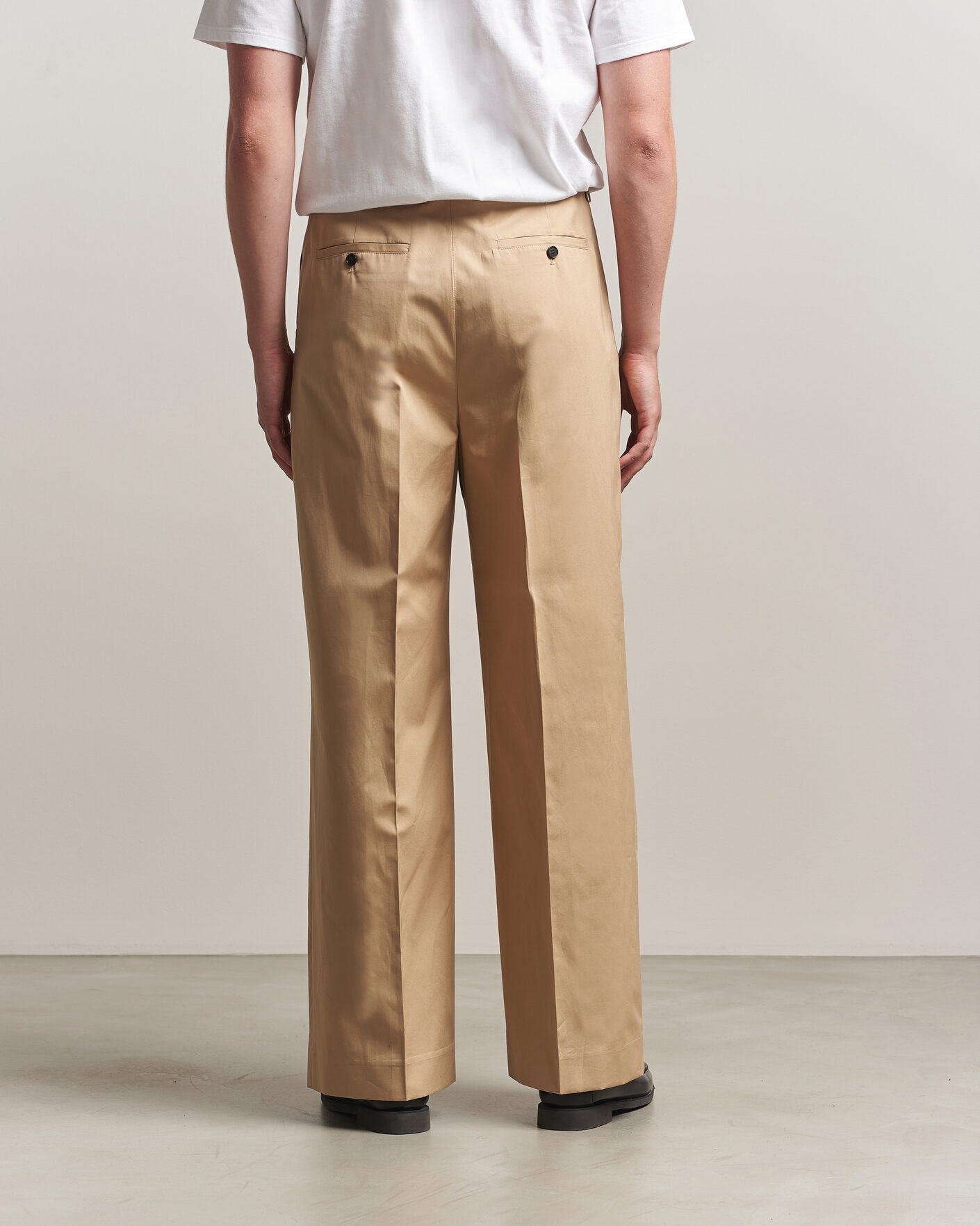 Mies | Housut | Filippa K | Milo Cotton Trousers Canvas Beige