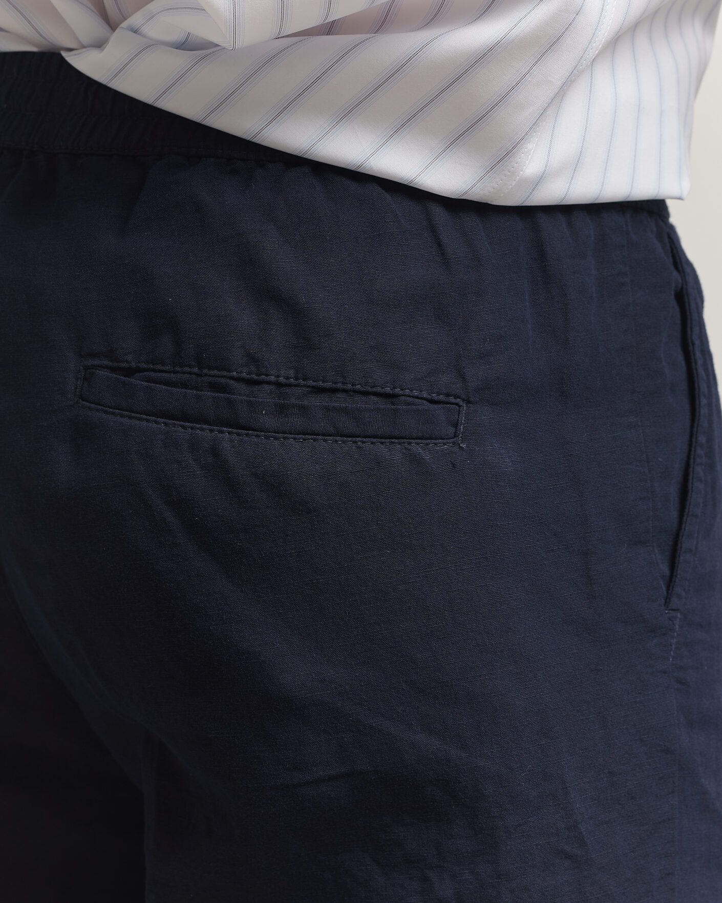 Mies | Shortsit | Filippa K | Theo Relaxed Linen/Cotton Drawstring Shorts Navy