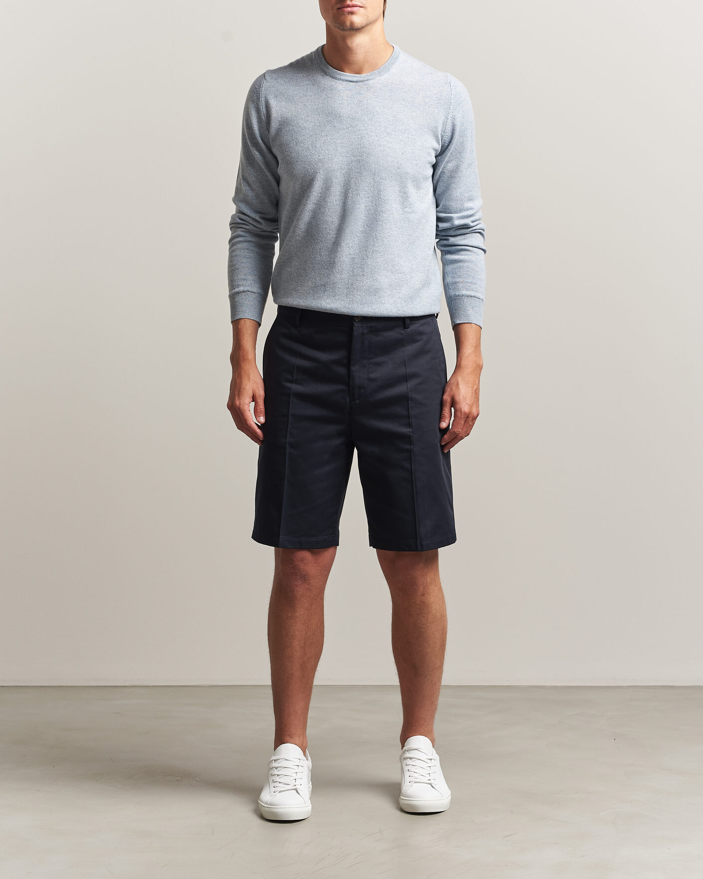 Mies | Shortsit | Filippa K | Tailored Cotton Chino Shorts Navy