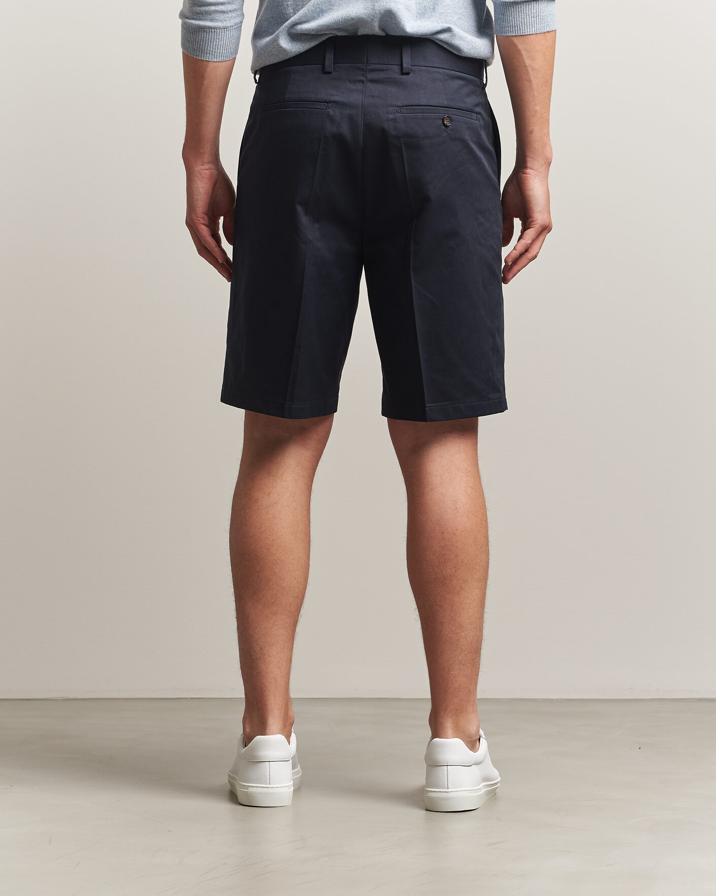 Mies | Shortsit | Filippa K | Tailored Cotton Chino Shorts Navy