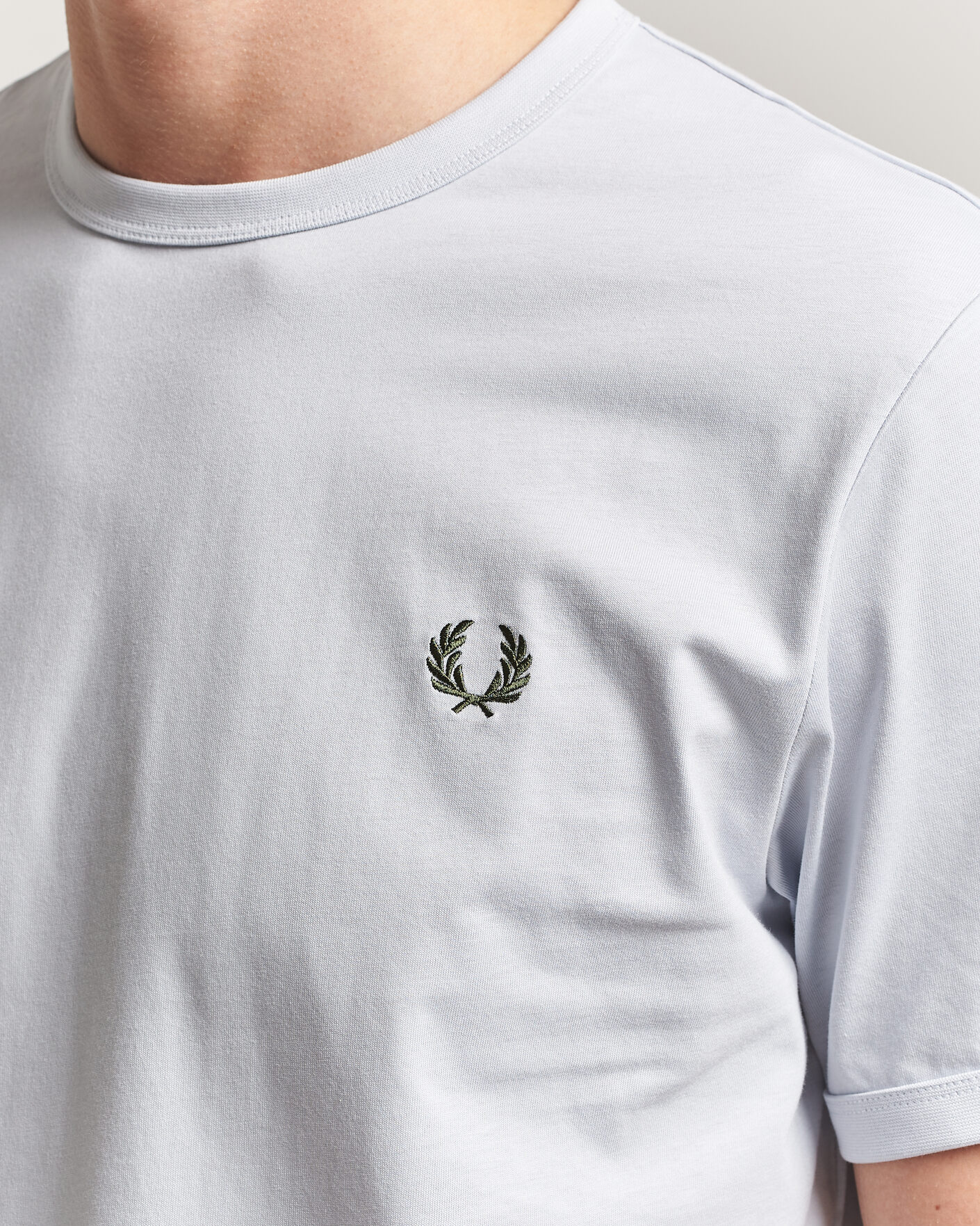 Mies | T-paidat | Fred Perry | Ringer T-Shirt Dusky Blue