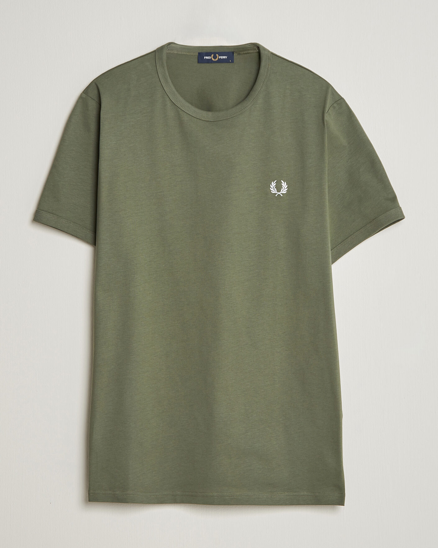 Mies | T-paidat | Fred Perry | Ringer T-Shirt Laurel Wreath Green