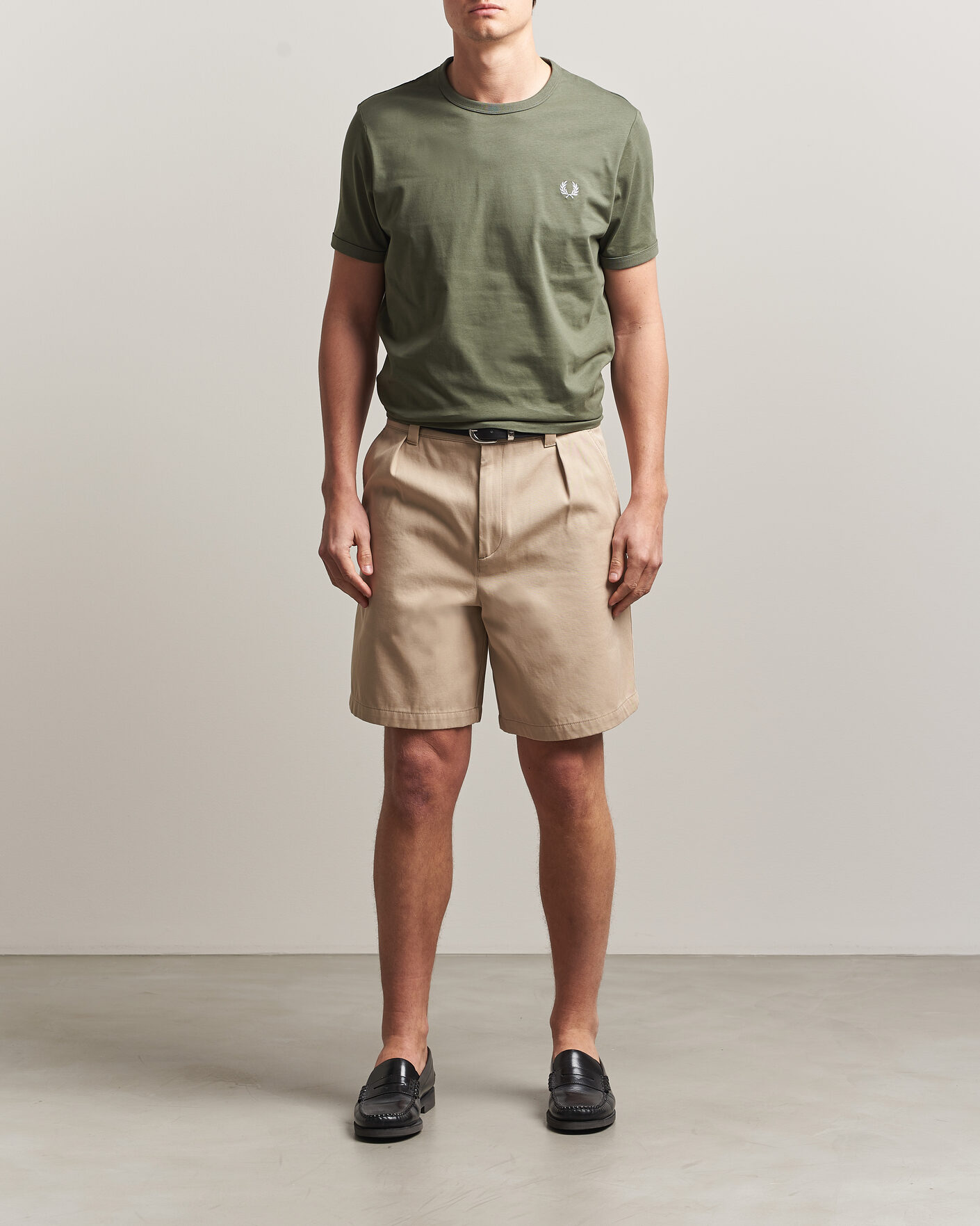 Mies | T-paidat | Fred Perry | Ringer T-Shirt Laurel Wreath Green
