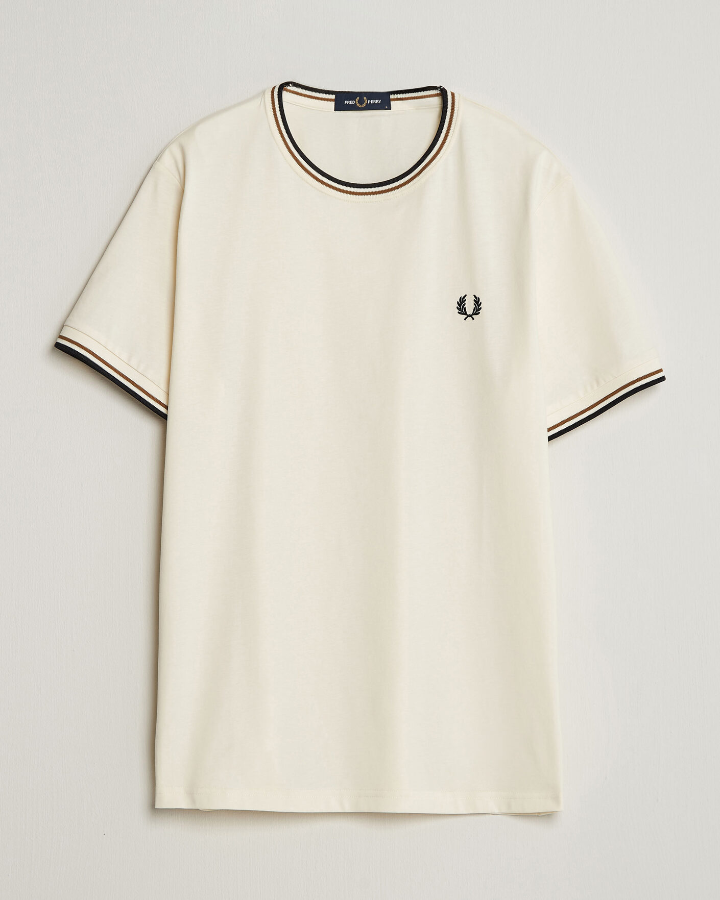 Mies | T-paidat | Fred Perry | Twin Tipped T-Shirt Ecru