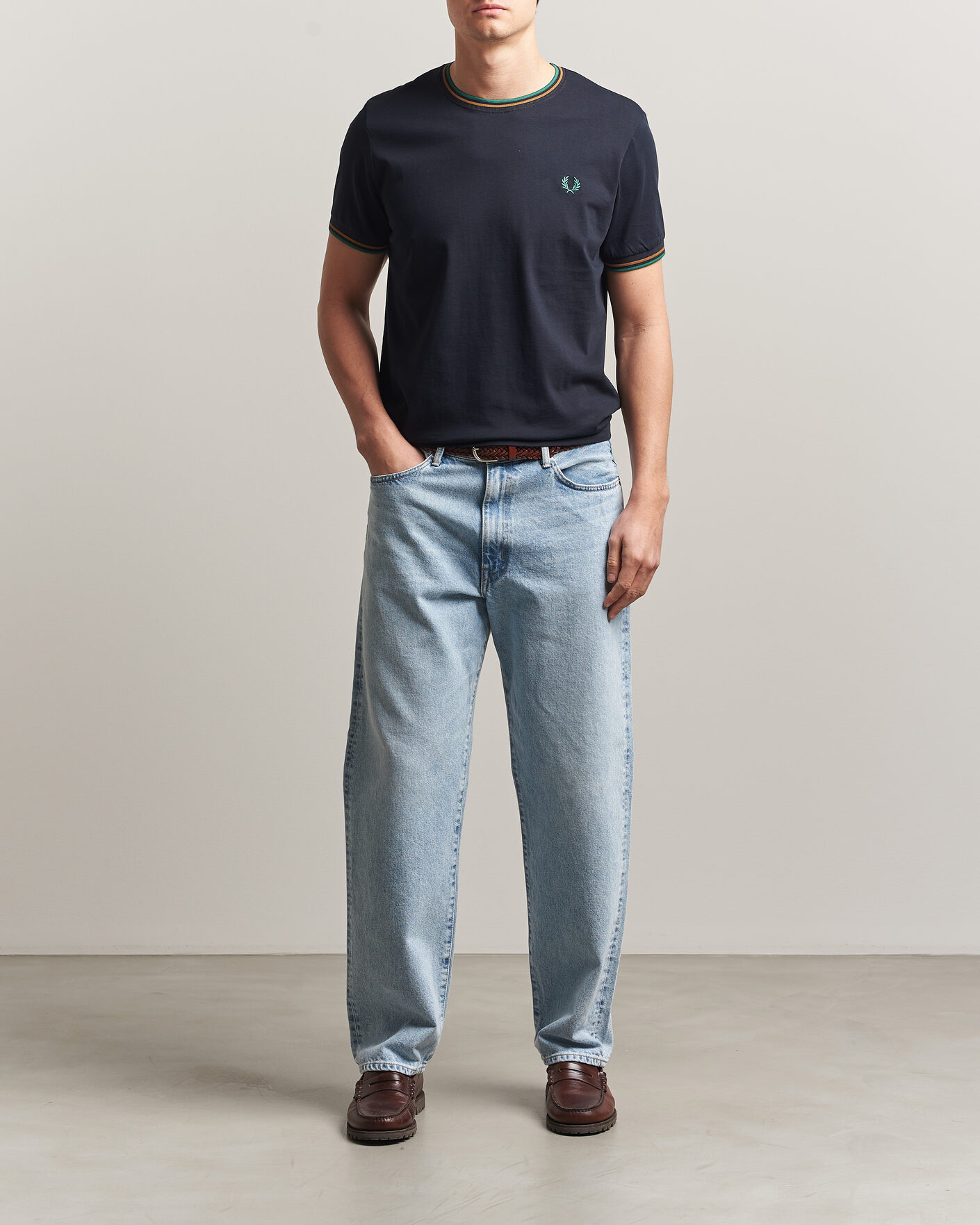 Mies | T-paidat | Fred Perry | Twin Tipped T-Shirt Navy