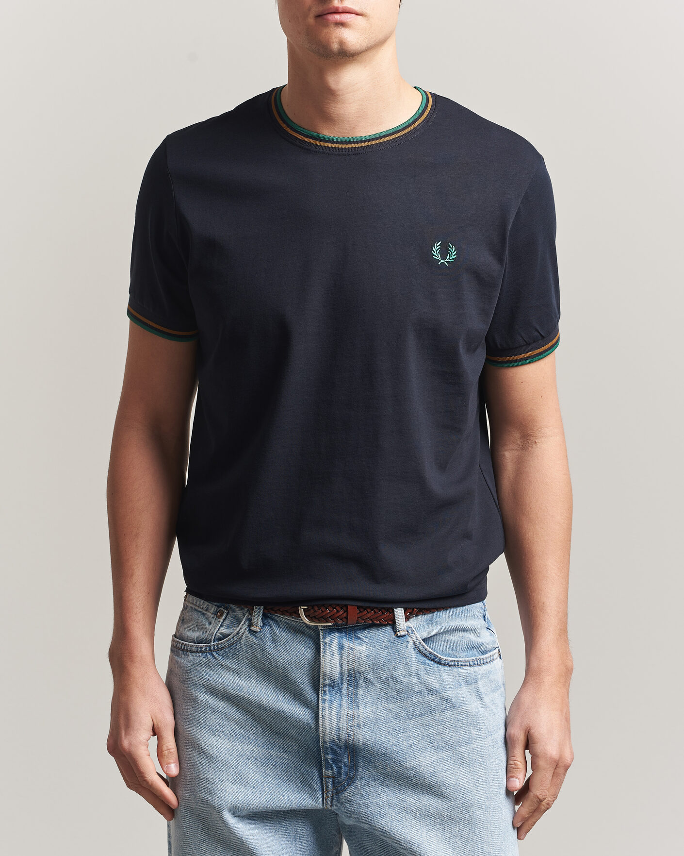 Mies | T-paidat | Fred Perry | Twin Tipped T-Shirt Navy