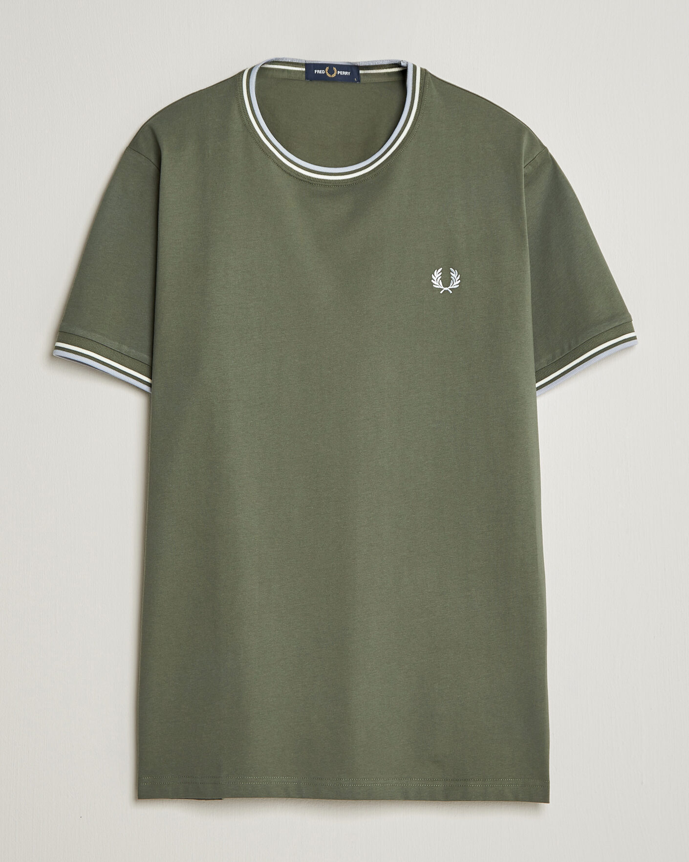 Mies | T-paidat | Fred Perry | Twin Tipped T-Shirt Laurel Wreath Green
