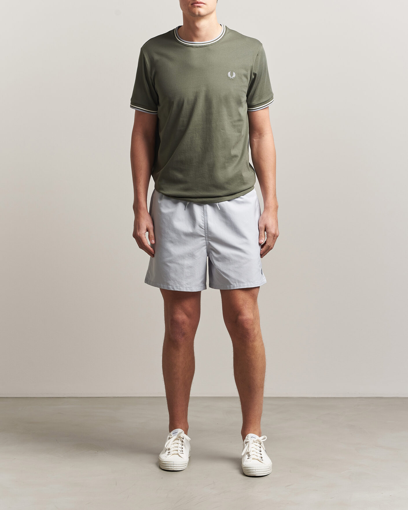 Mies | T-paidat | Fred Perry | Twin Tipped T-Shirt Laurel Wreath Green
