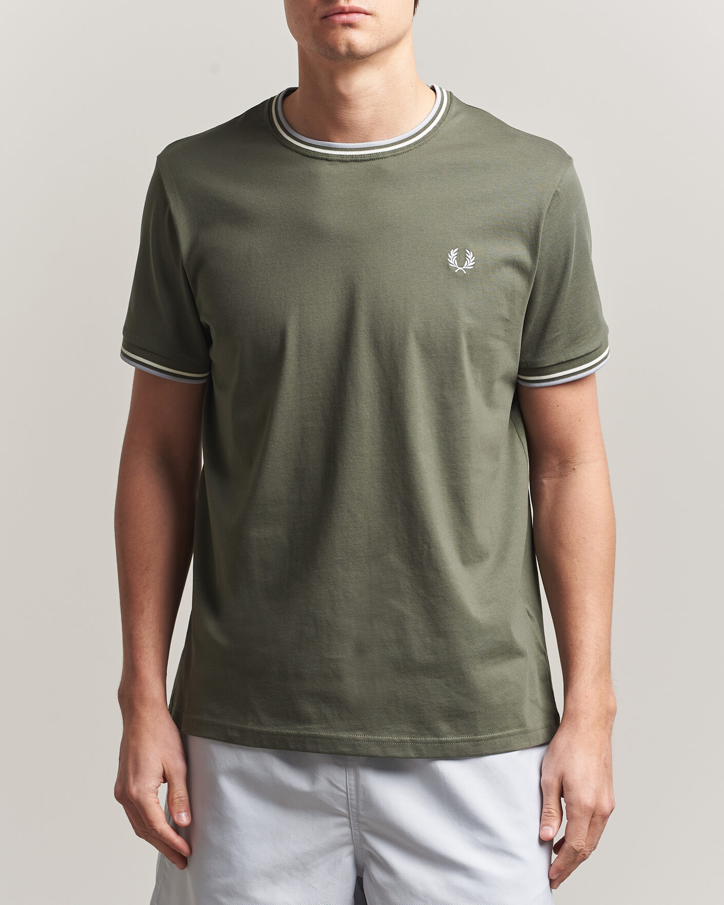 Mies | T-paidat | Fred Perry | Twin Tipped T-Shirt Laurel Wreath Green