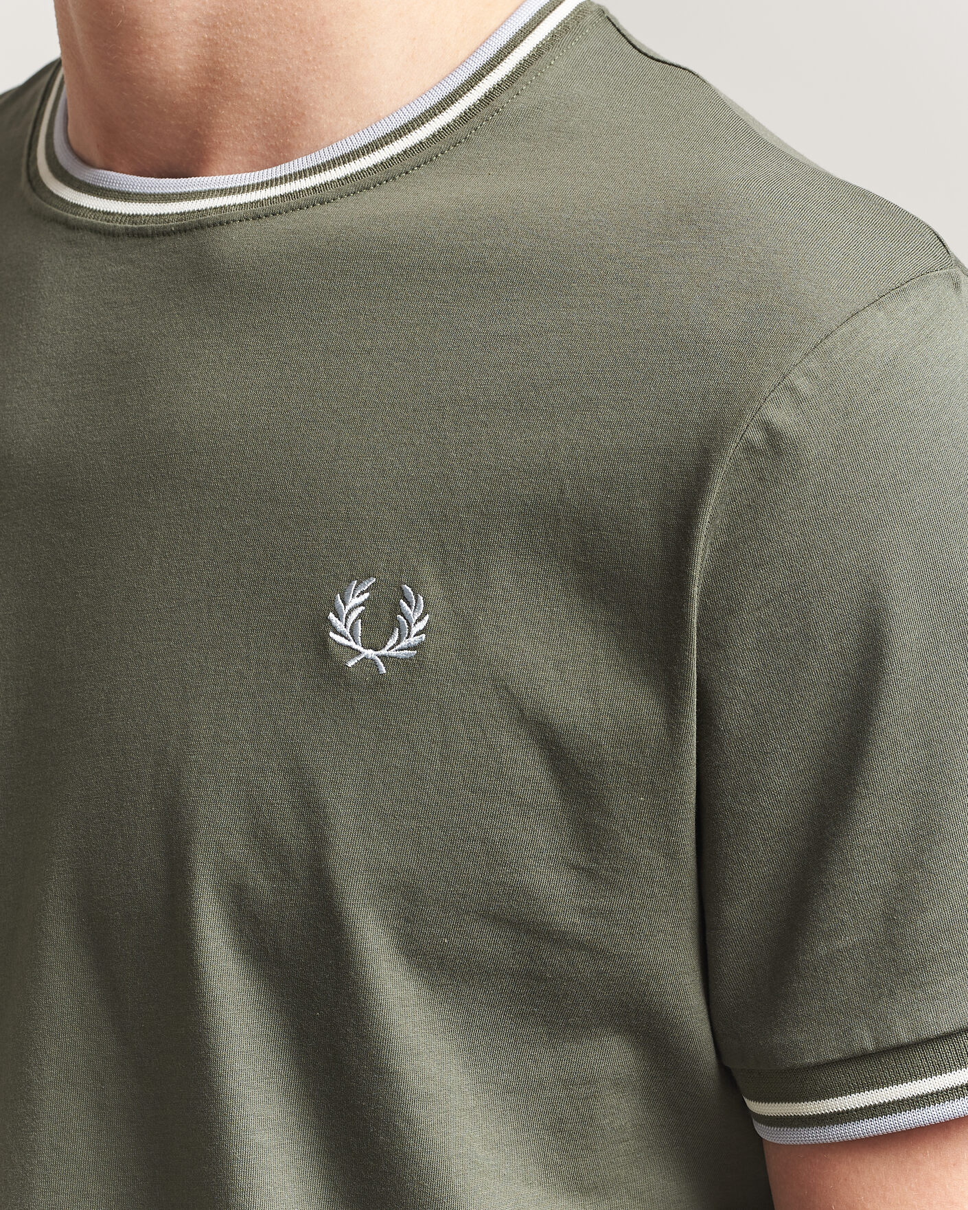 Mies | T-paidat | Fred Perry | Twin Tipped T-Shirt Laurel Wreath Green