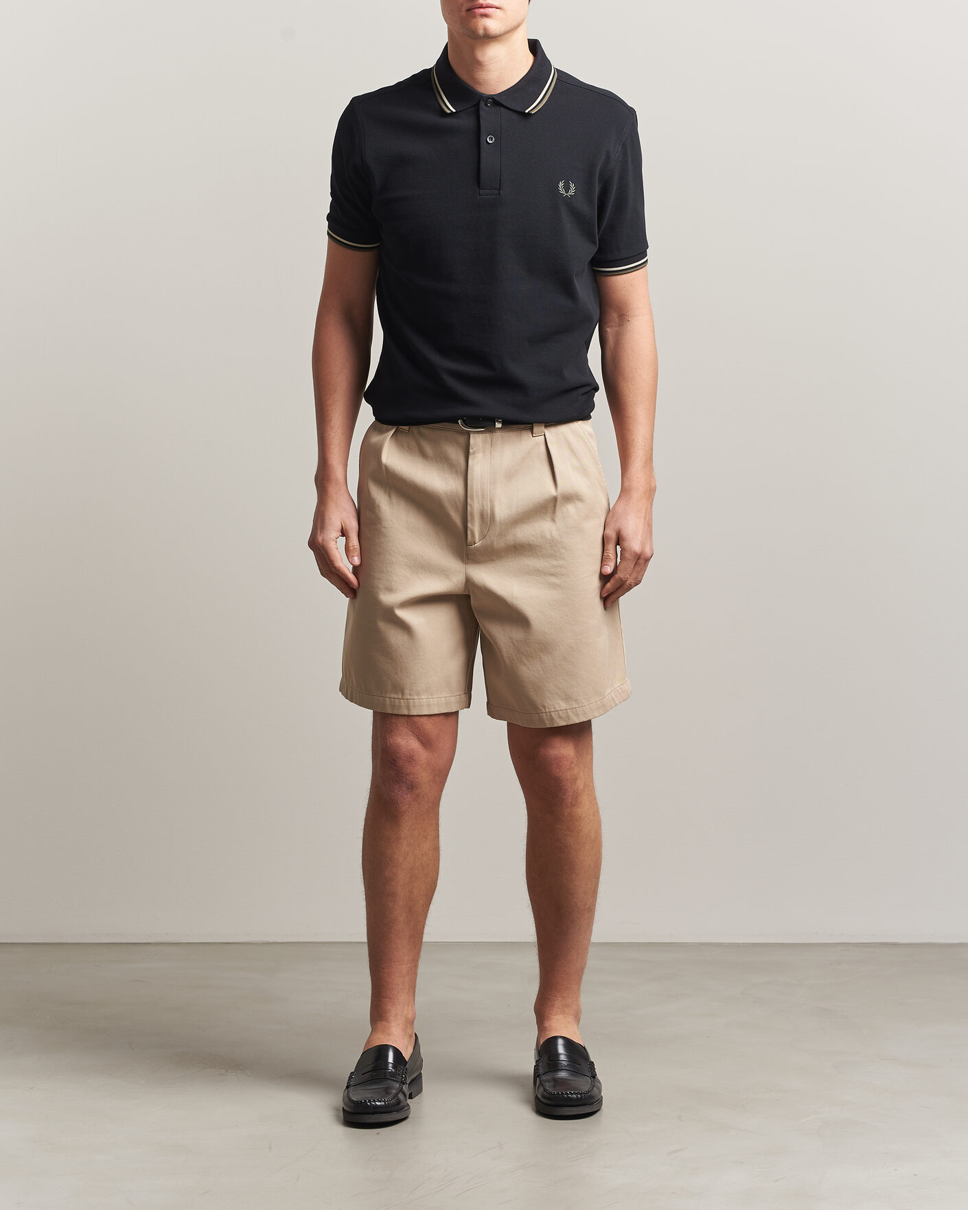 Mies | Pikeet | Fred Perry | Twin Tipped Polo Shirt Black
