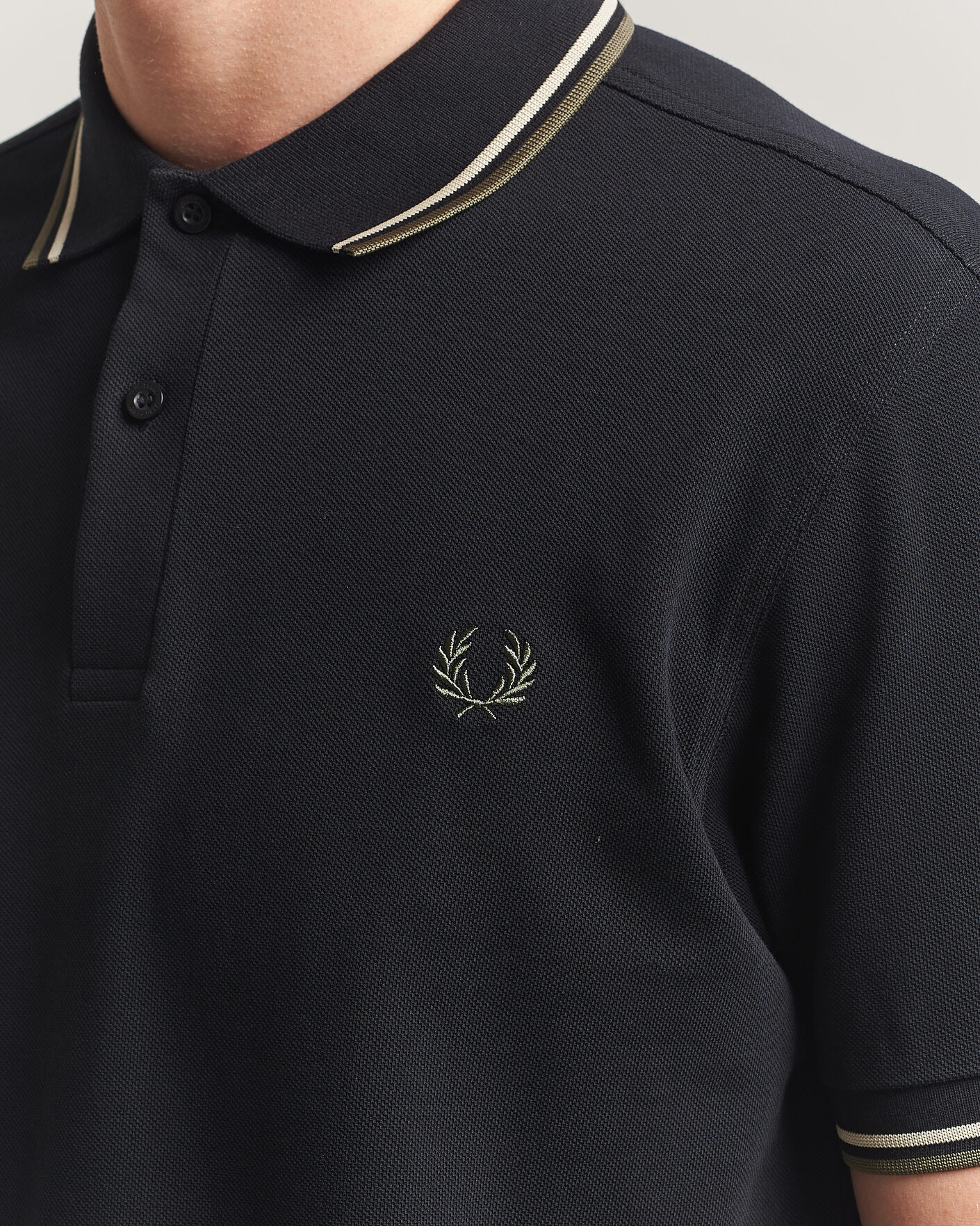 Mies | Pikeet | Fred Perry | Twin Tipped Polo Shirt Black