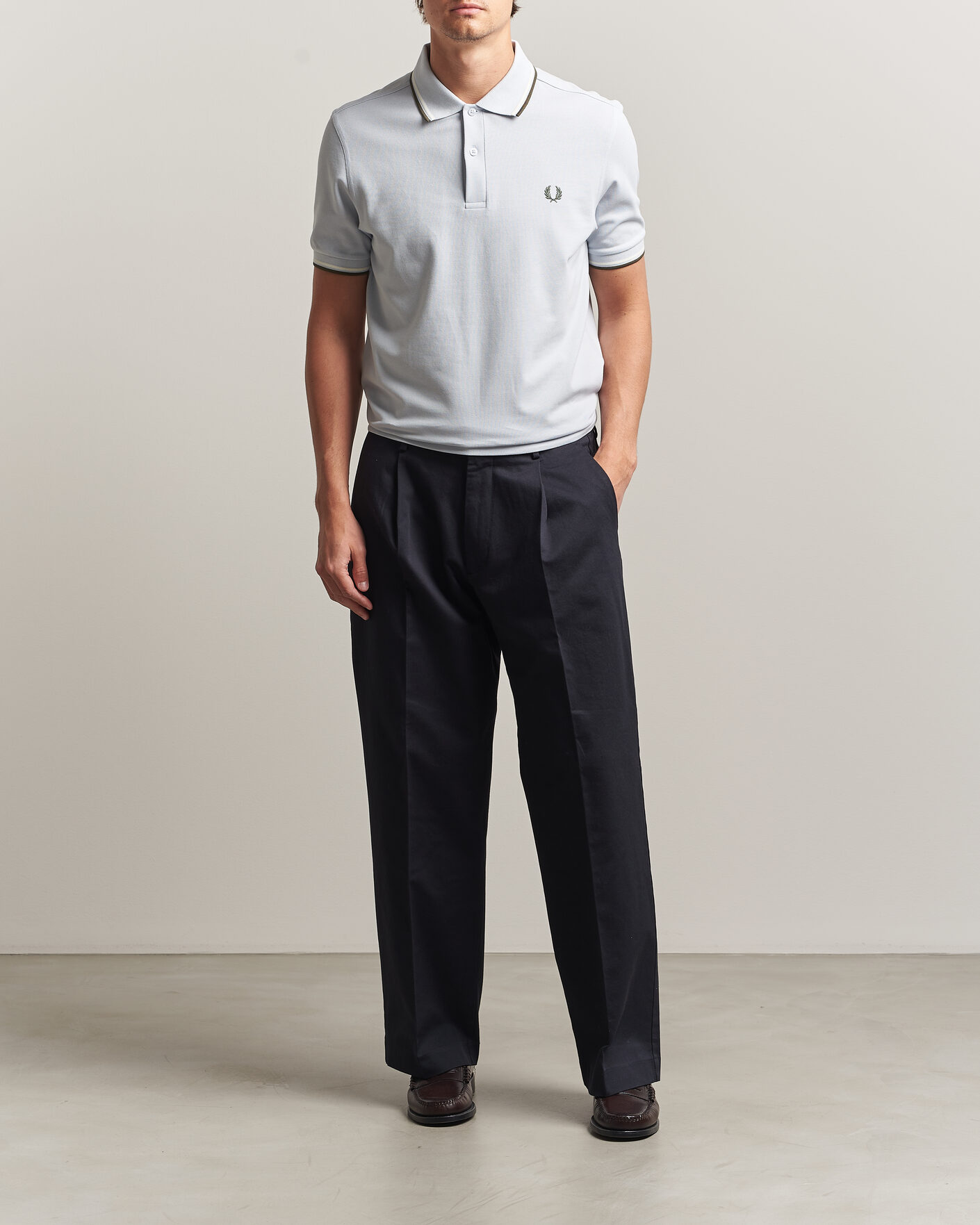 Mies | Pikeet | Fred Perry | Twin Tipped Polo Shirt Dusky Blue
