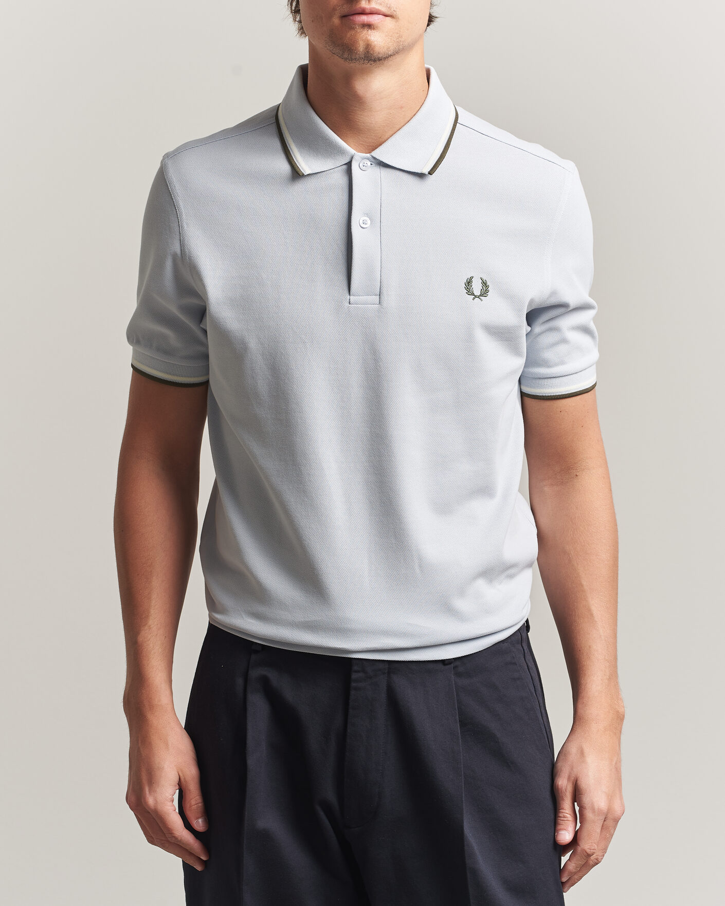 Mies | Pikeet | Fred Perry | Twin Tipped Polo Shirt Dusky Blue