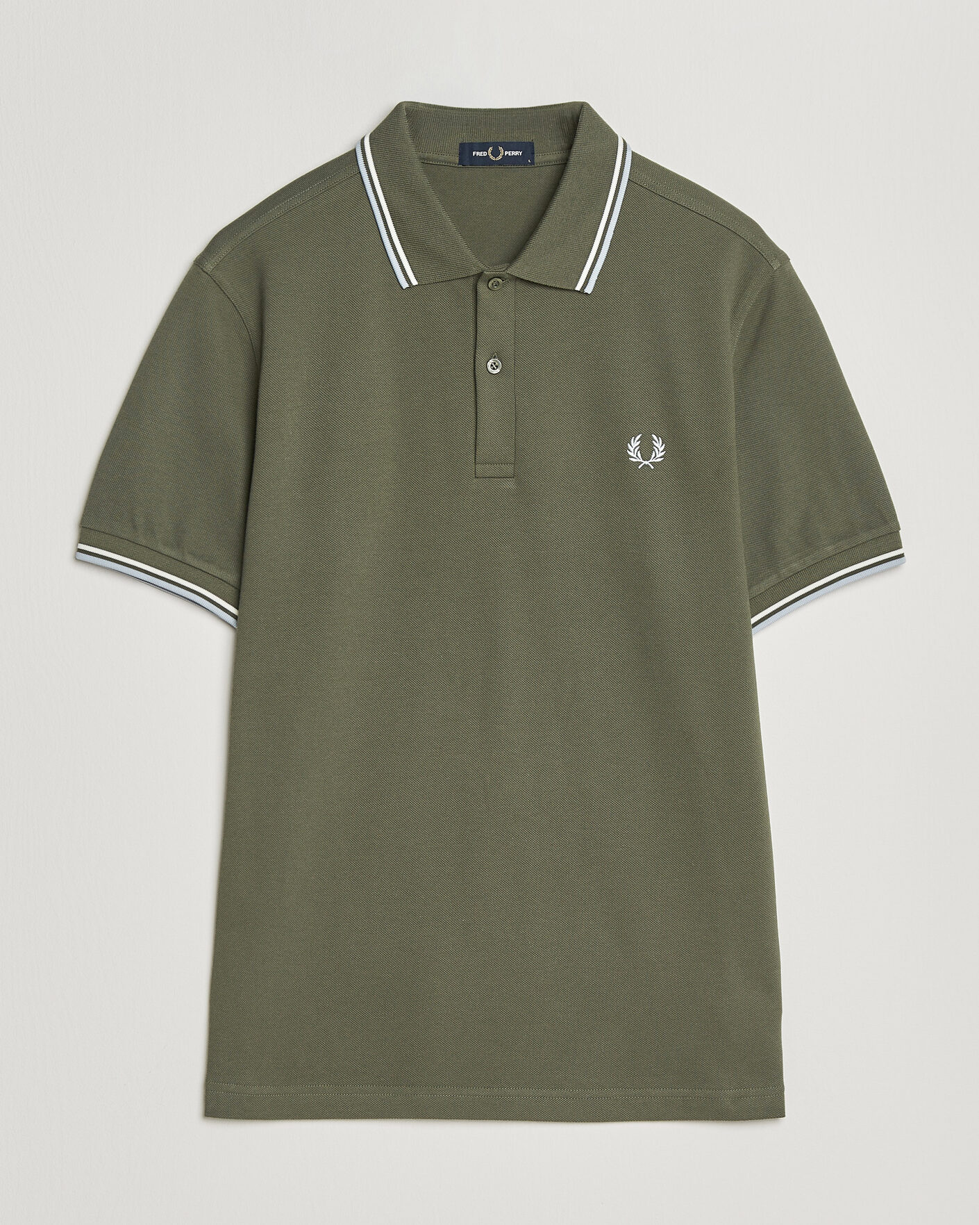 Mies | Pikeet | Fred Perry | Twin Tipped Polo Shirt Laurel Wreath Green