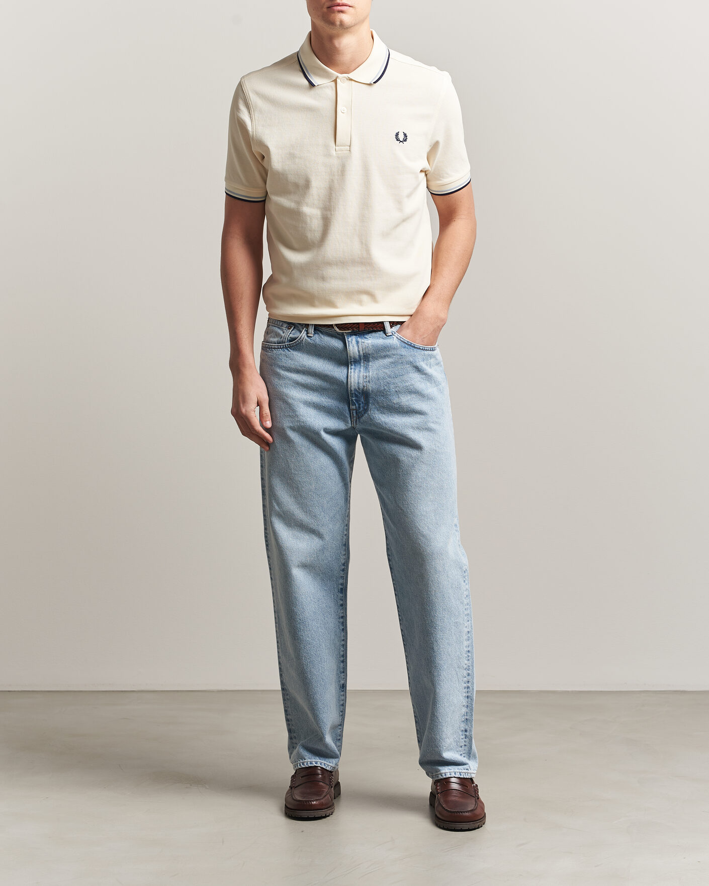 Mies | Pikeet | Fred Perry | Twin Tipped Polo Shirt Ecru
