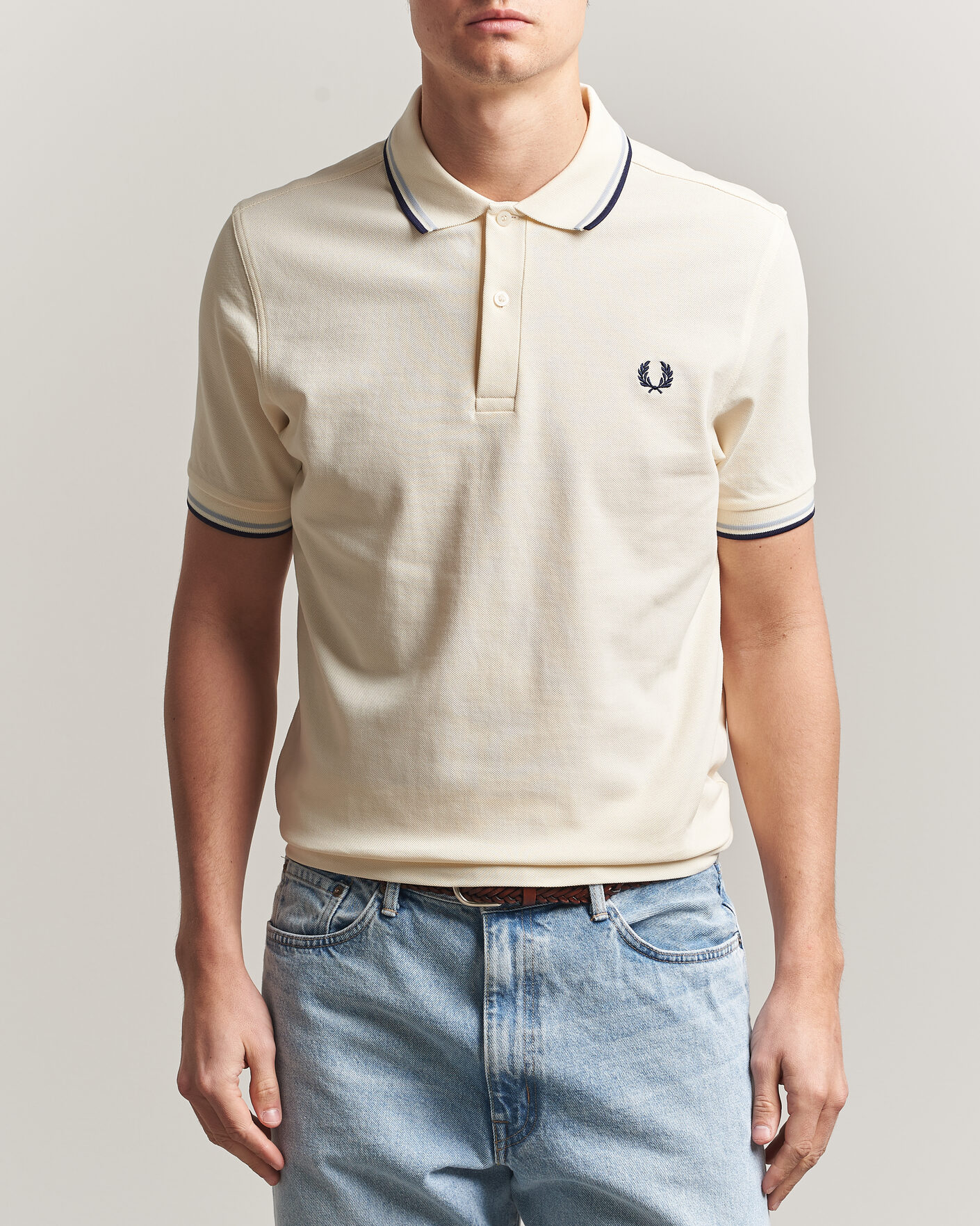 Mies | Pikeet | Fred Perry | Twin Tipped Polo Shirt Ecru
