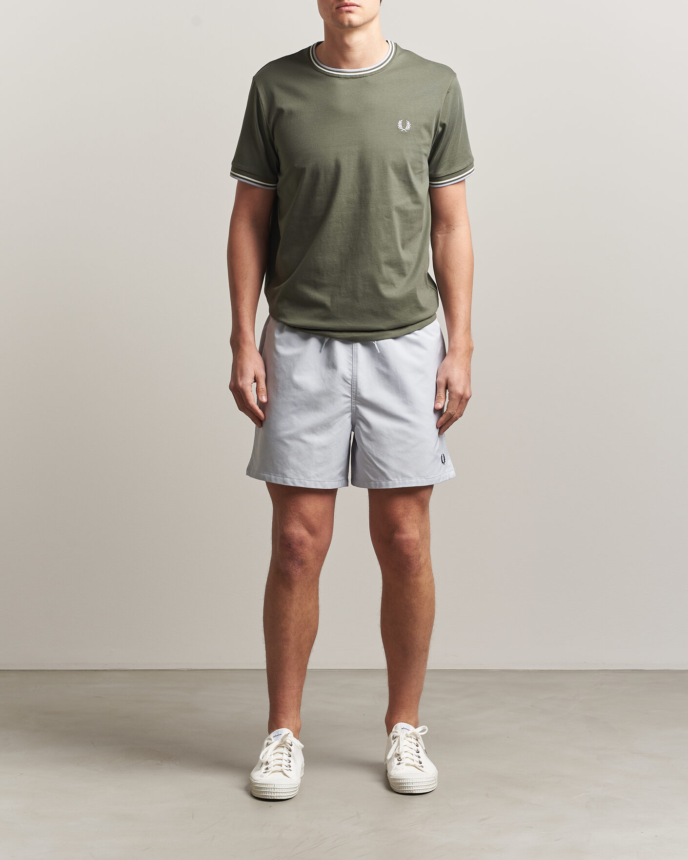Mies | Uimahousut | Fred Perry | Classic Swimshorts Dusky Blue