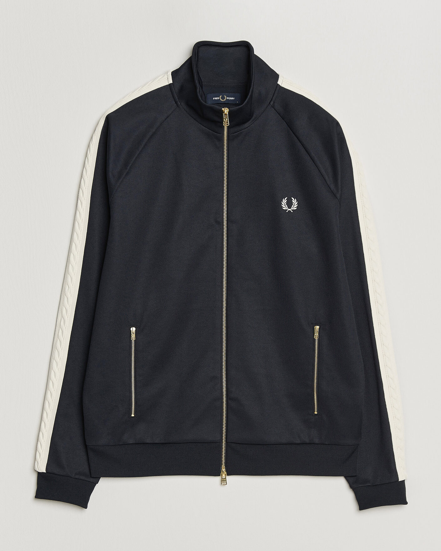 Mies | Puserot | Fred Perry | Cable Taped Track Jacket Navy