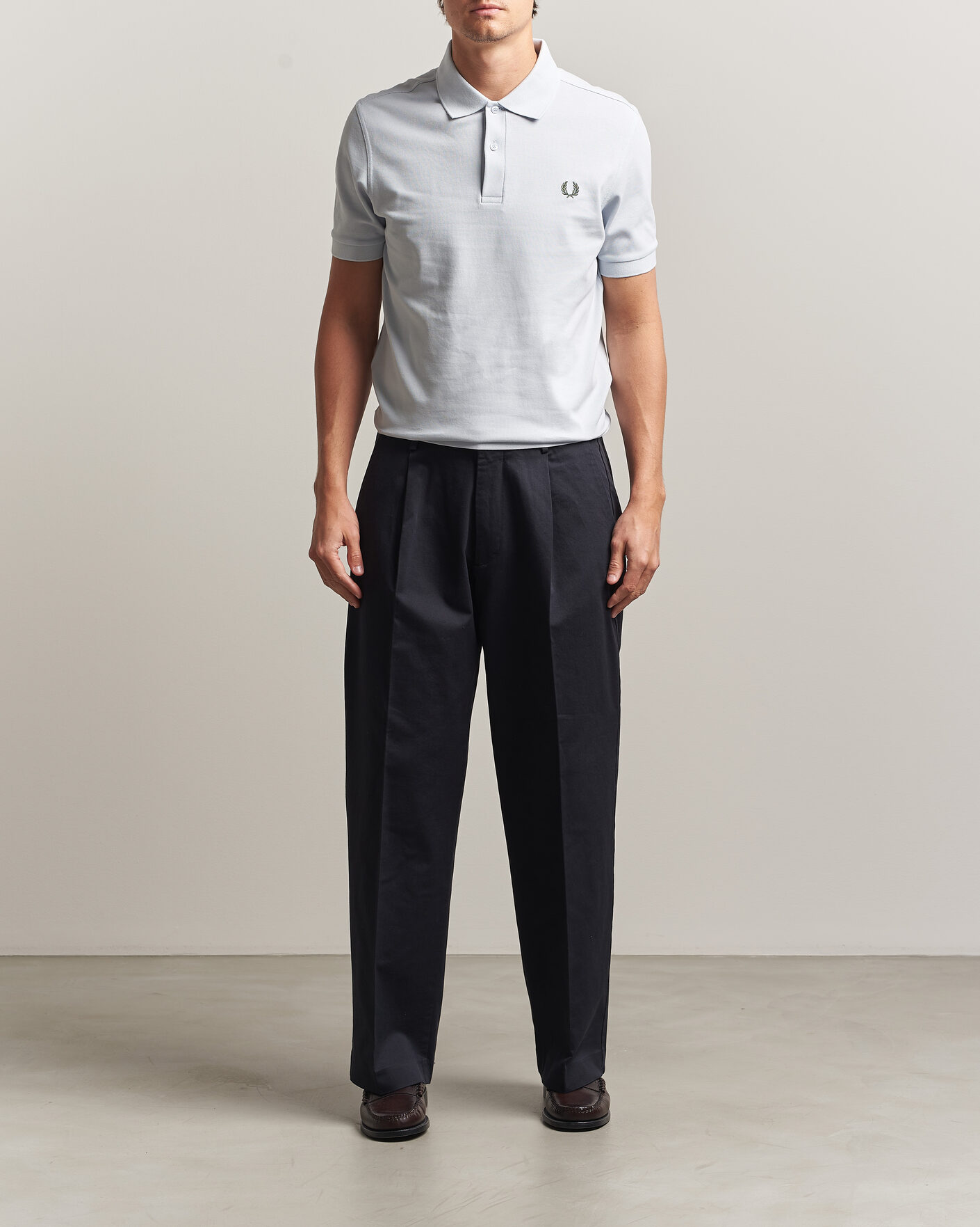 Mies | Pikeet | Fred Perry | Plain Polo Shirt Dusty Blue