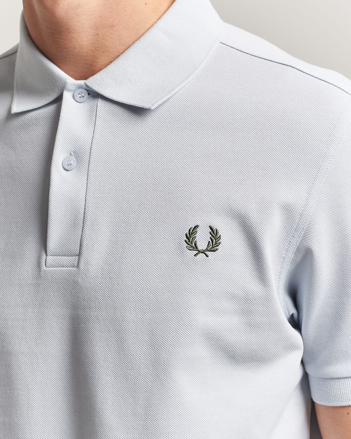 Mies | Pikeet | Fred Perry | Plain Polo Shirt Dusty Blue