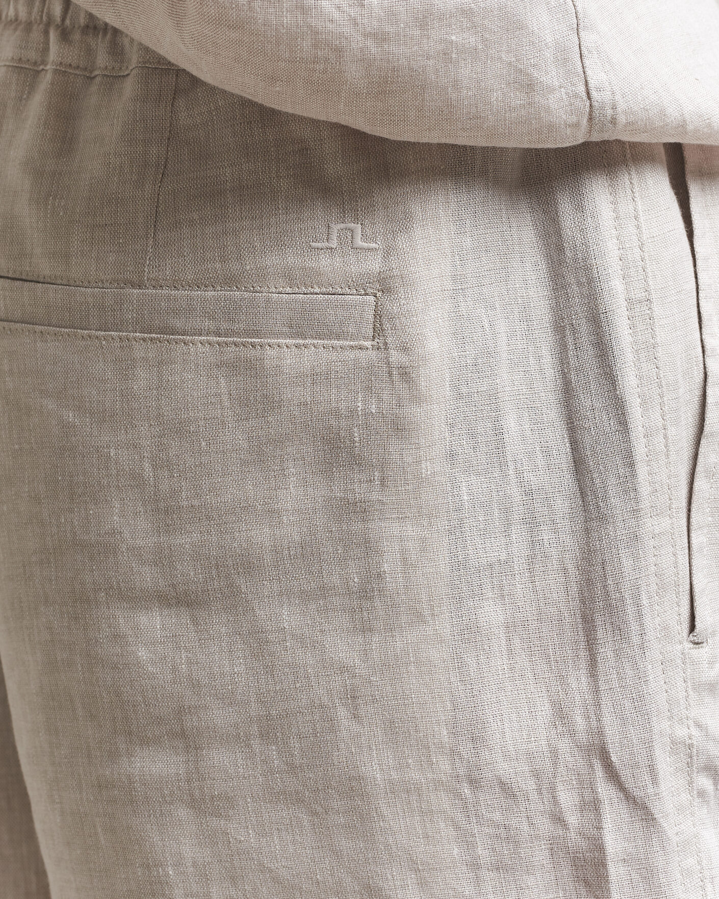 Mies | Shortsit | J.Lindeberg | Joff Linen Drawstring Shorts Moonbeam