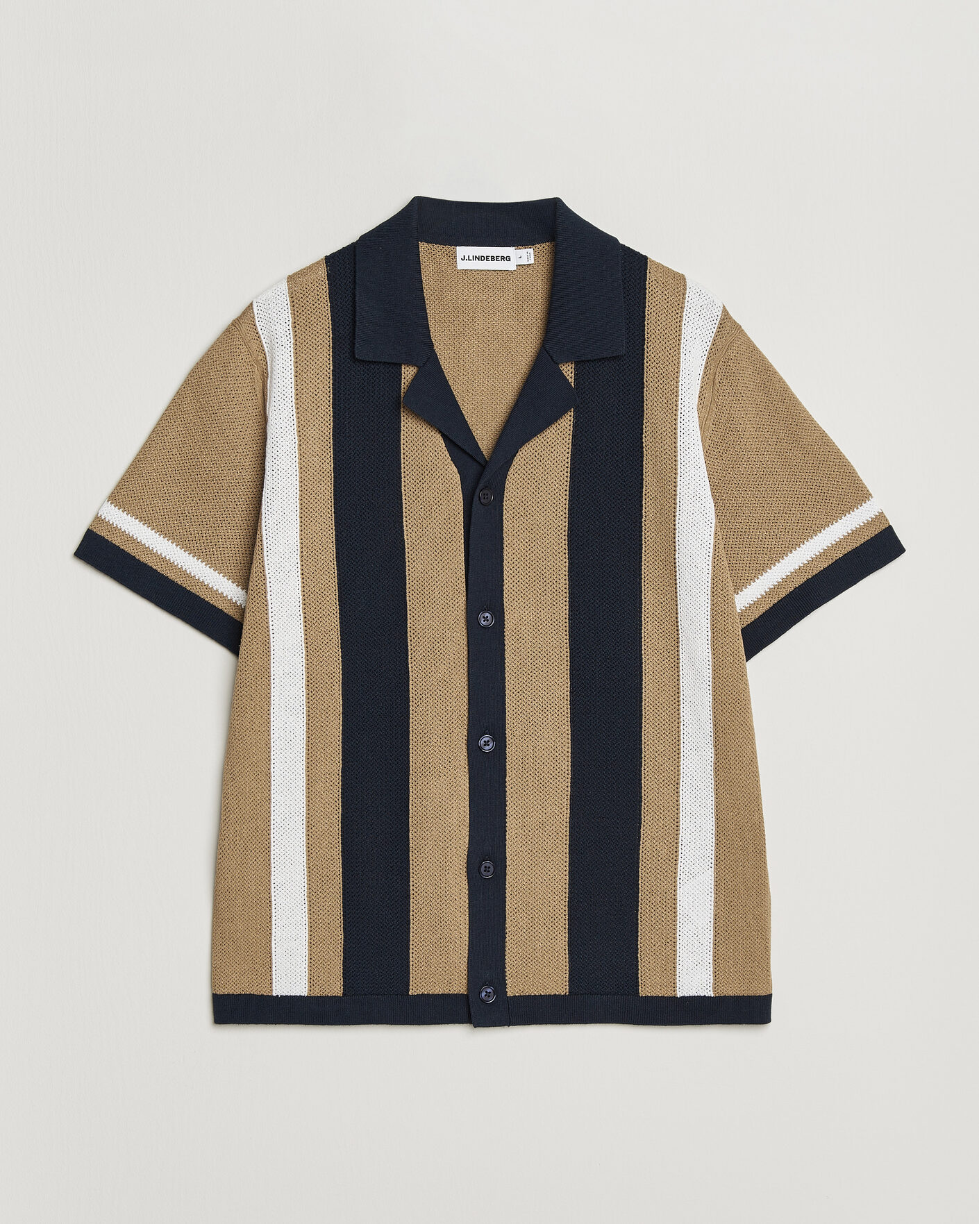Mies | Kauluspaidat | J.Lindeberg | Remus Knitted Resort Shirt Kelp