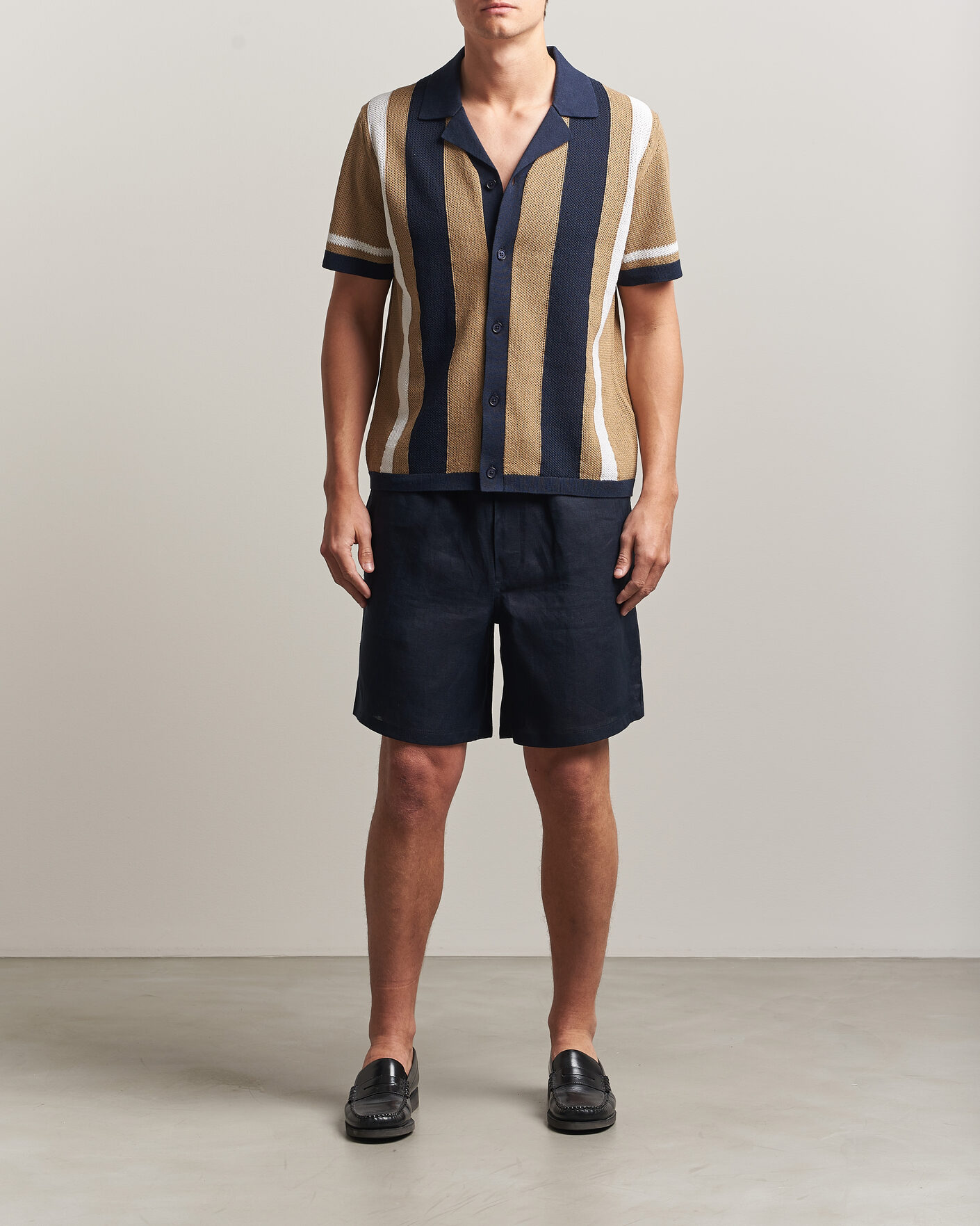 Mies | Kauluspaidat | J.Lindeberg | Remus Knitted Resort Shirt Kelp