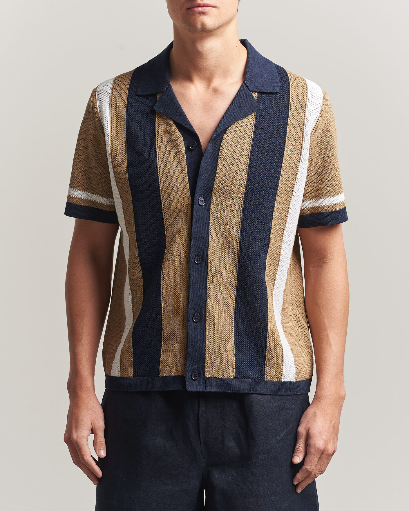 Mies | Kauluspaidat | J.Lindeberg | Remus Knitted Resort Shirt Kelp