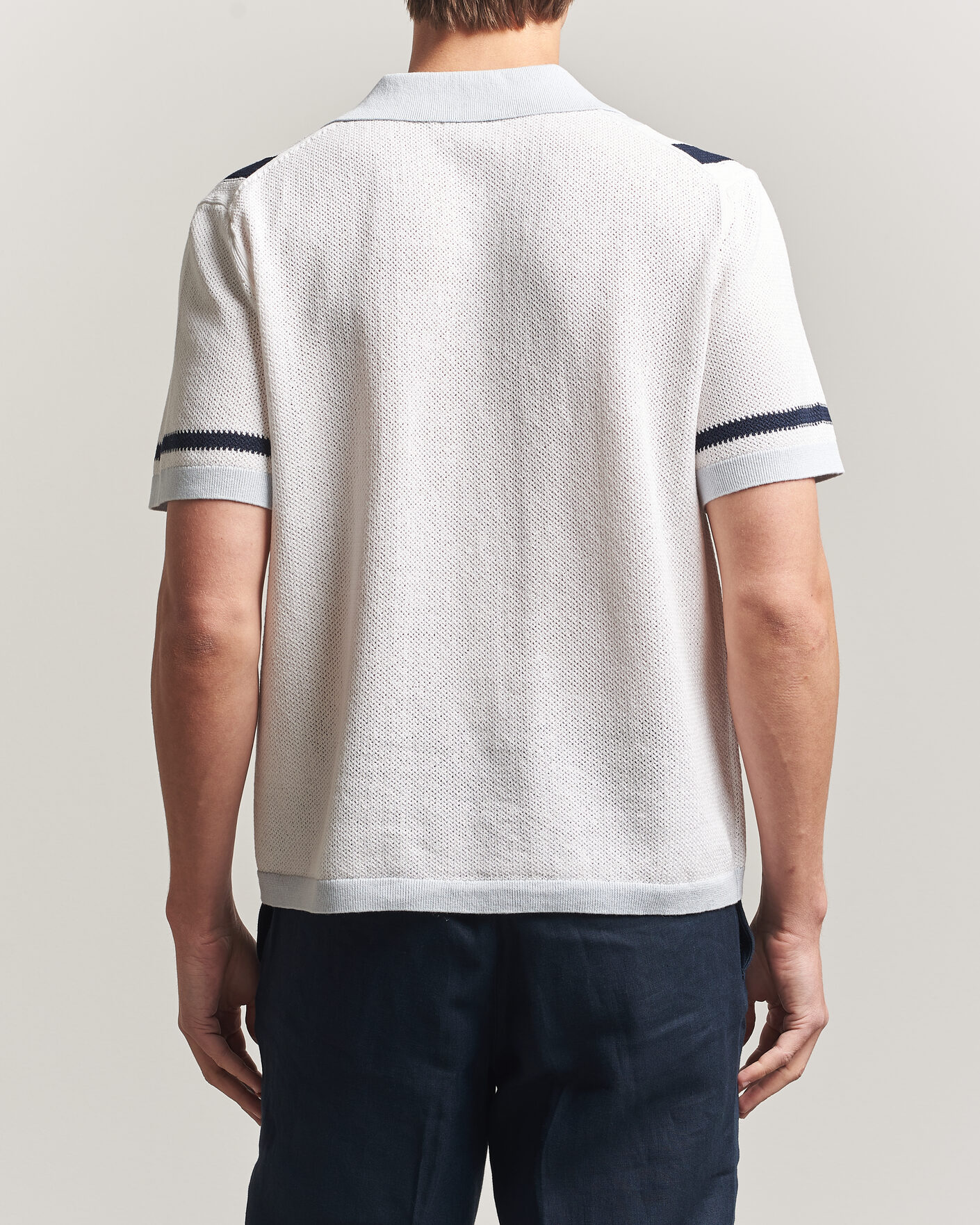 Mies | Kauluspaidat | J.Lindeberg | Remus Knitted Resort Shirt Skywriting