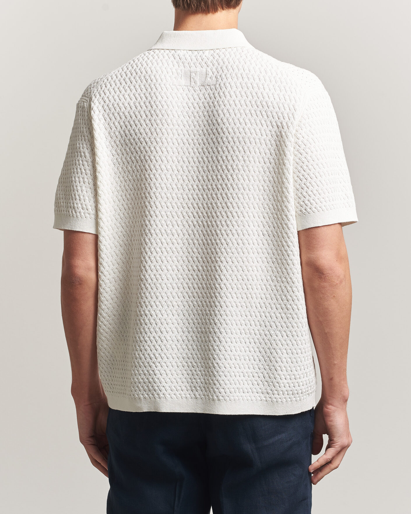 Mies | Pikeet | J.Lindeberg | Jacques Structured Knitted Polo Tofu