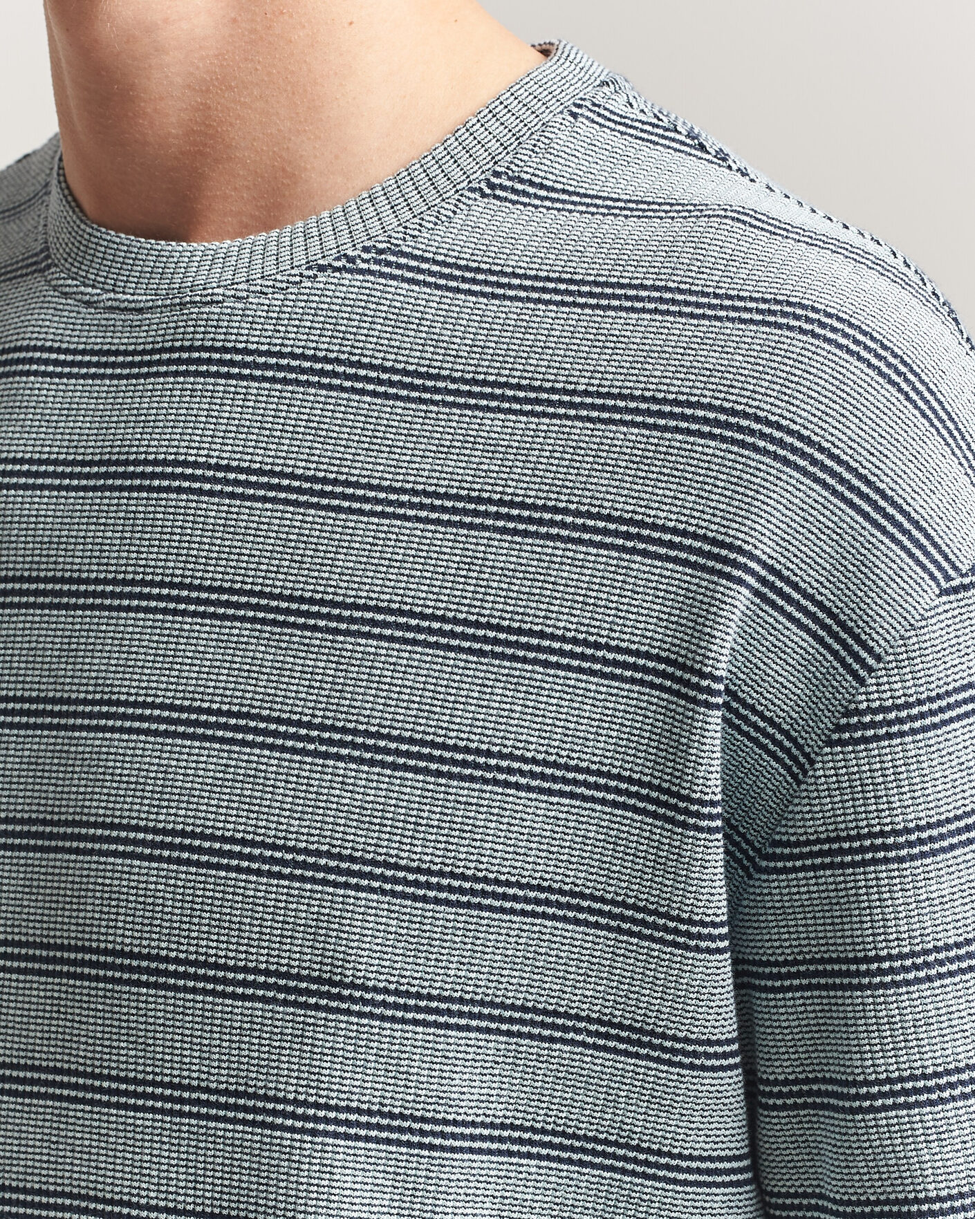 Mies | T-paidat | J.Lindeberg | Jose Jacquard T-Shirt Estate Blue