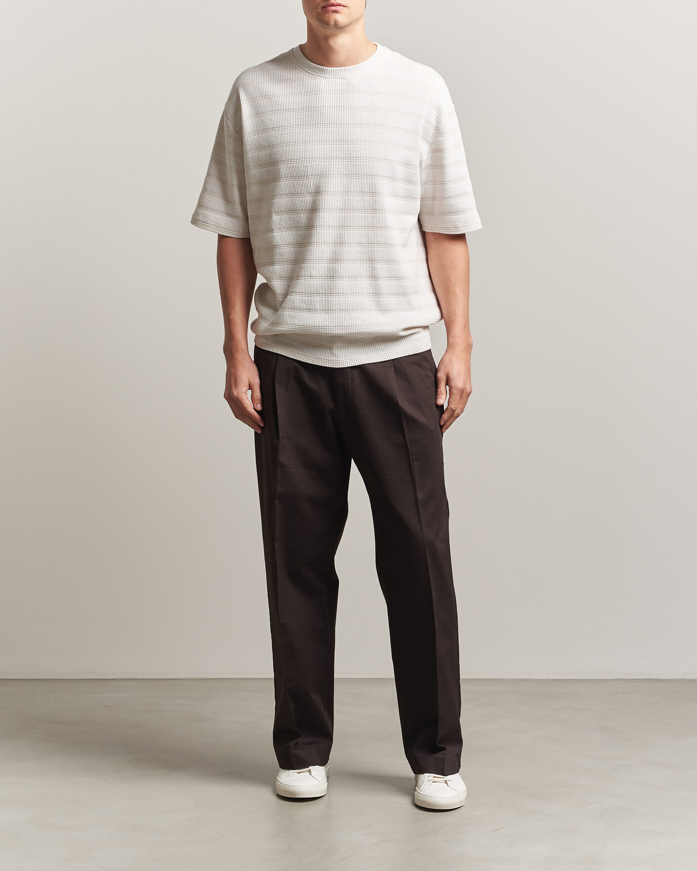 Mies | T-paidat | J.Lindeberg | Jose Jacquard T-Shirt Moonbeam