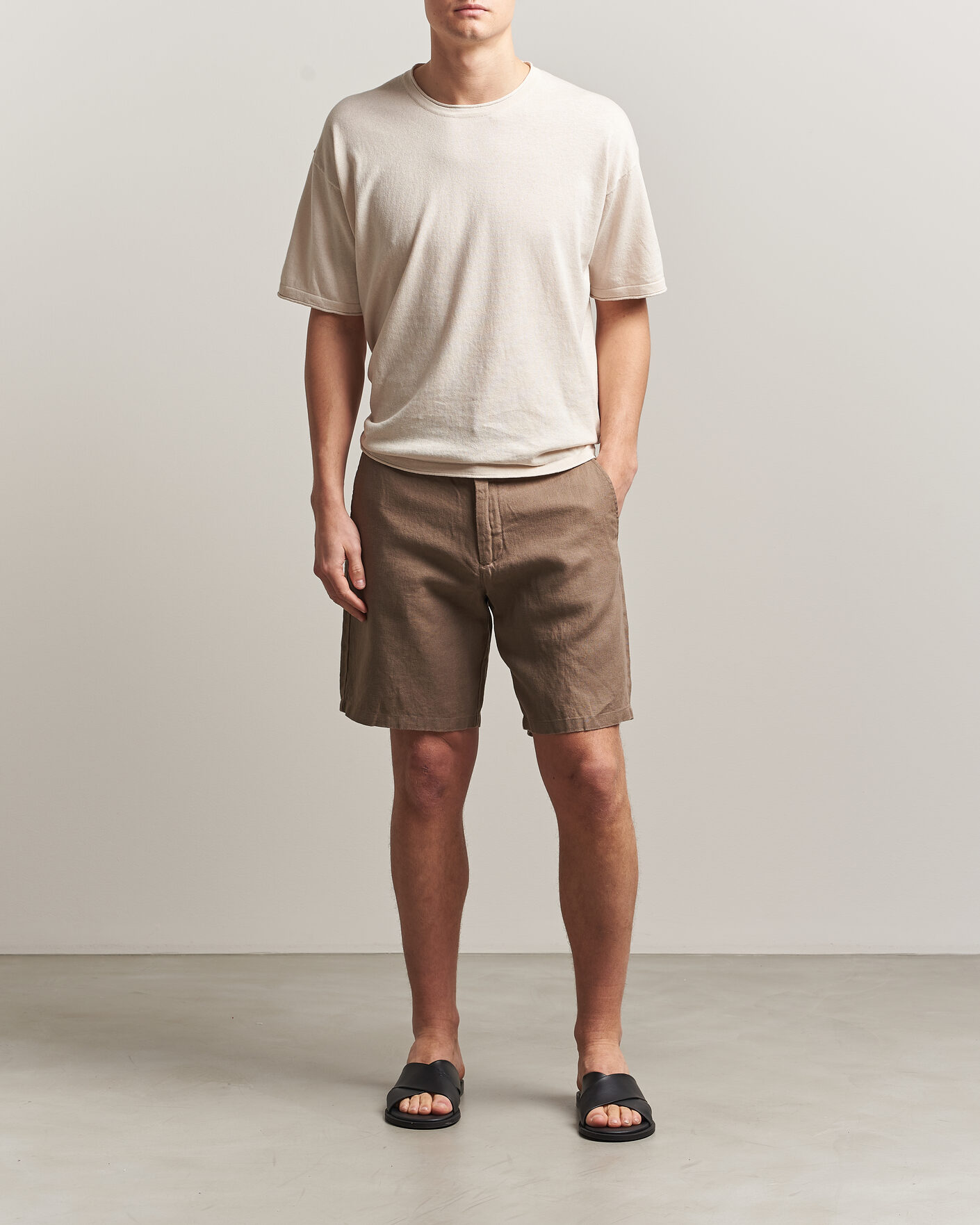 Mies | Shortsit | NN07 | Aden Linen Shorts Clay Mirage