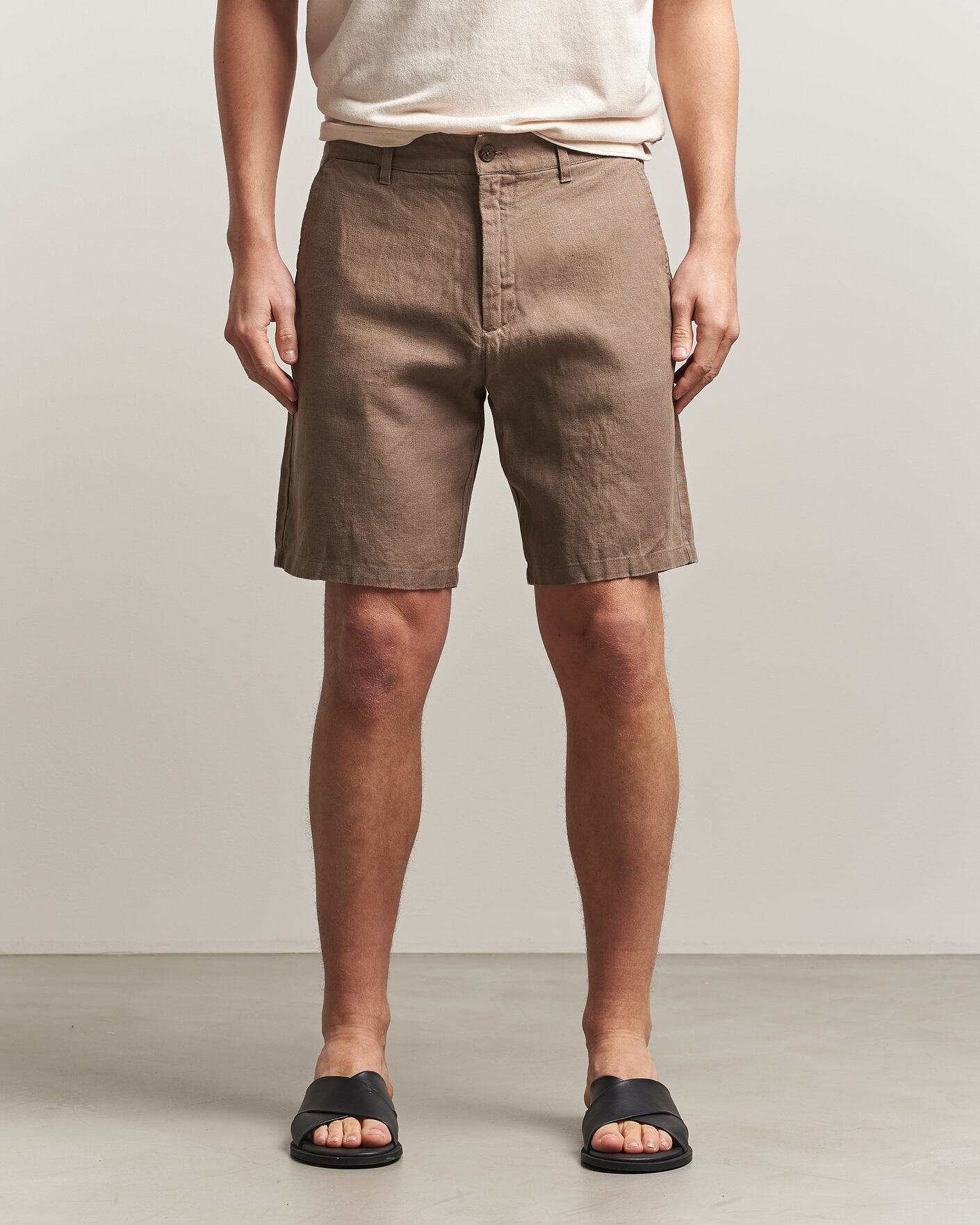 Mies | Shortsit | NN07 | Aden Linen Shorts Clay Mirage