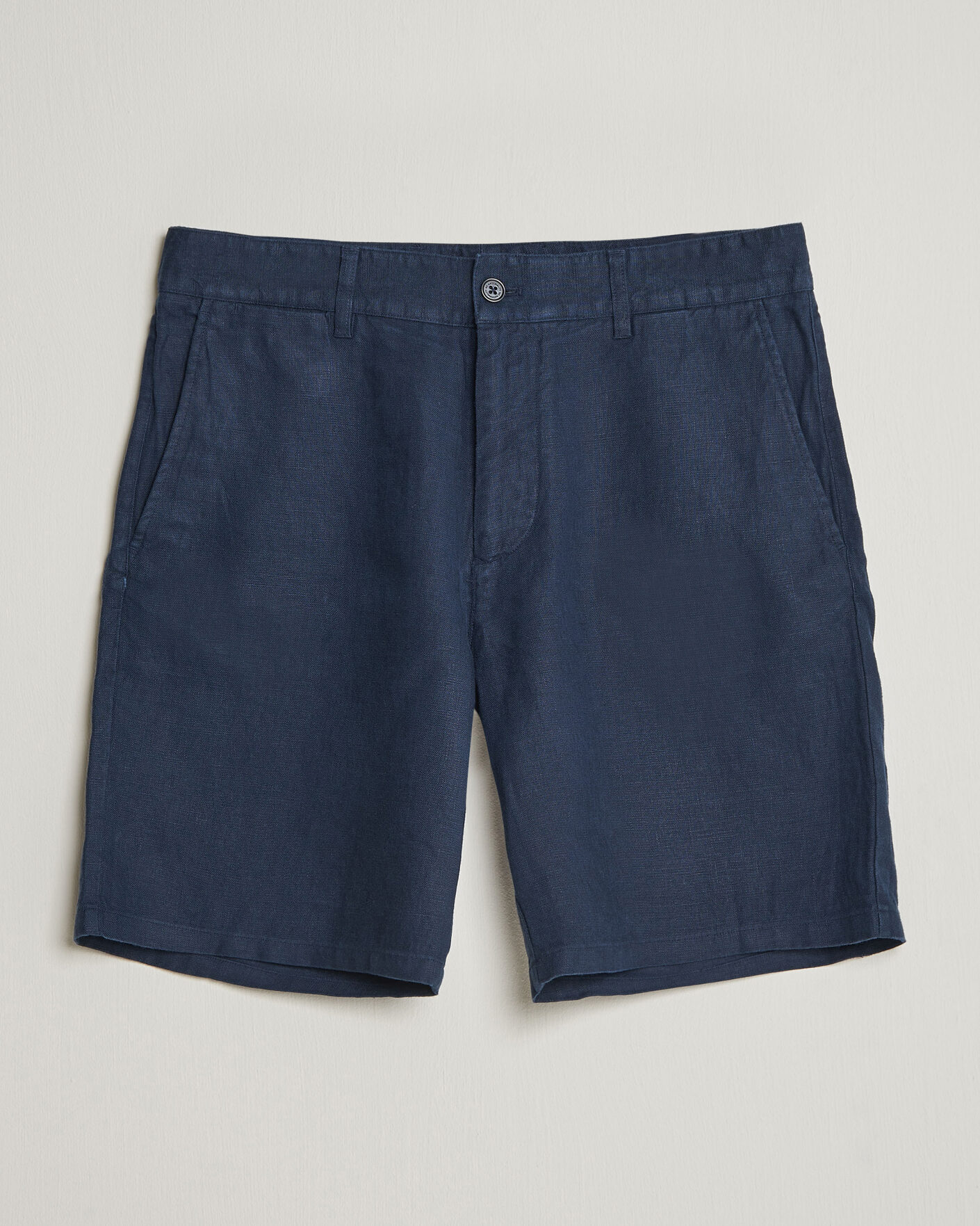 Mies | Shortsit | NN07 | Aden Linen Shorts Navy Blue