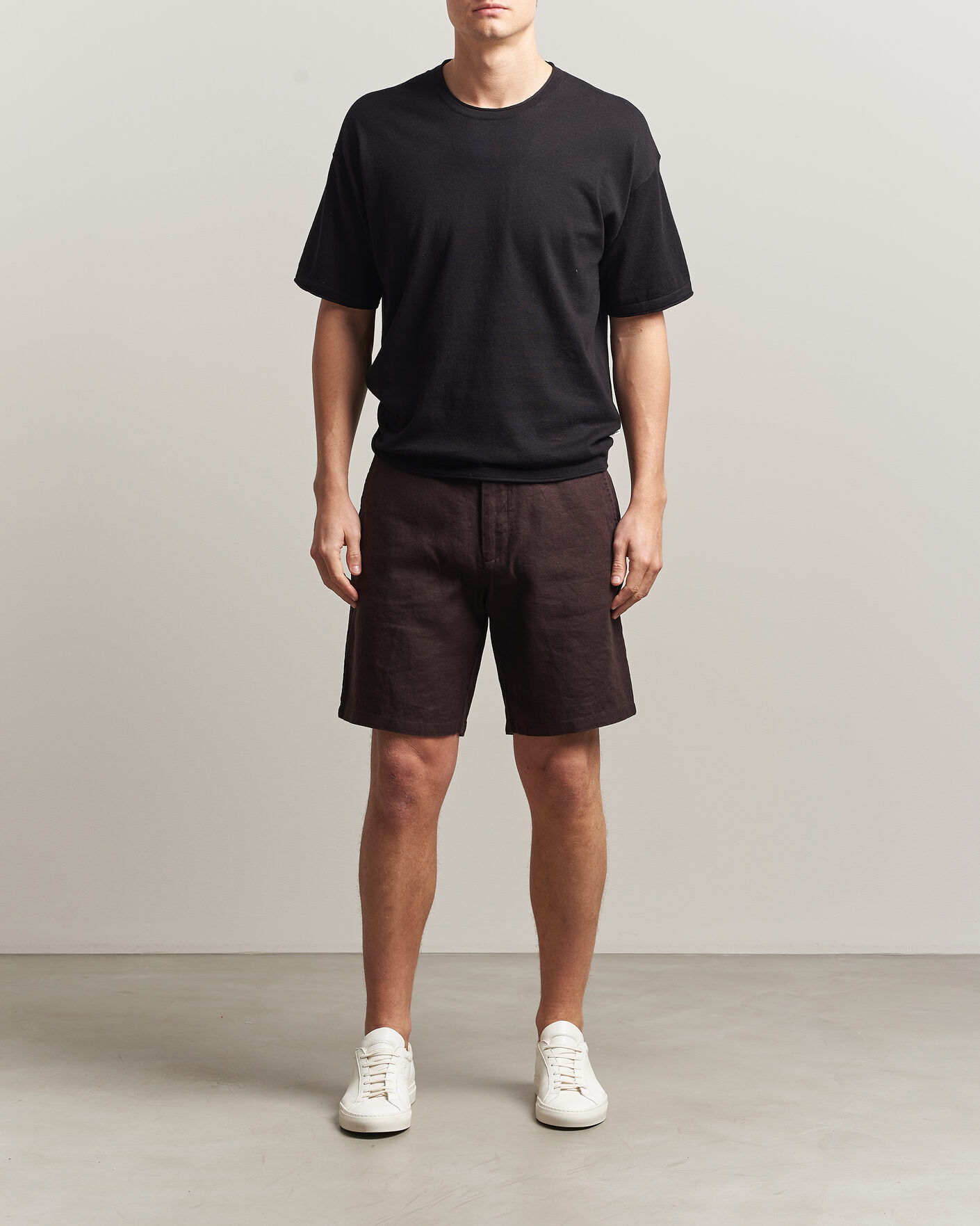 Mies | Shortsit | NN07 | Aden Linen Shorts Dusky Port