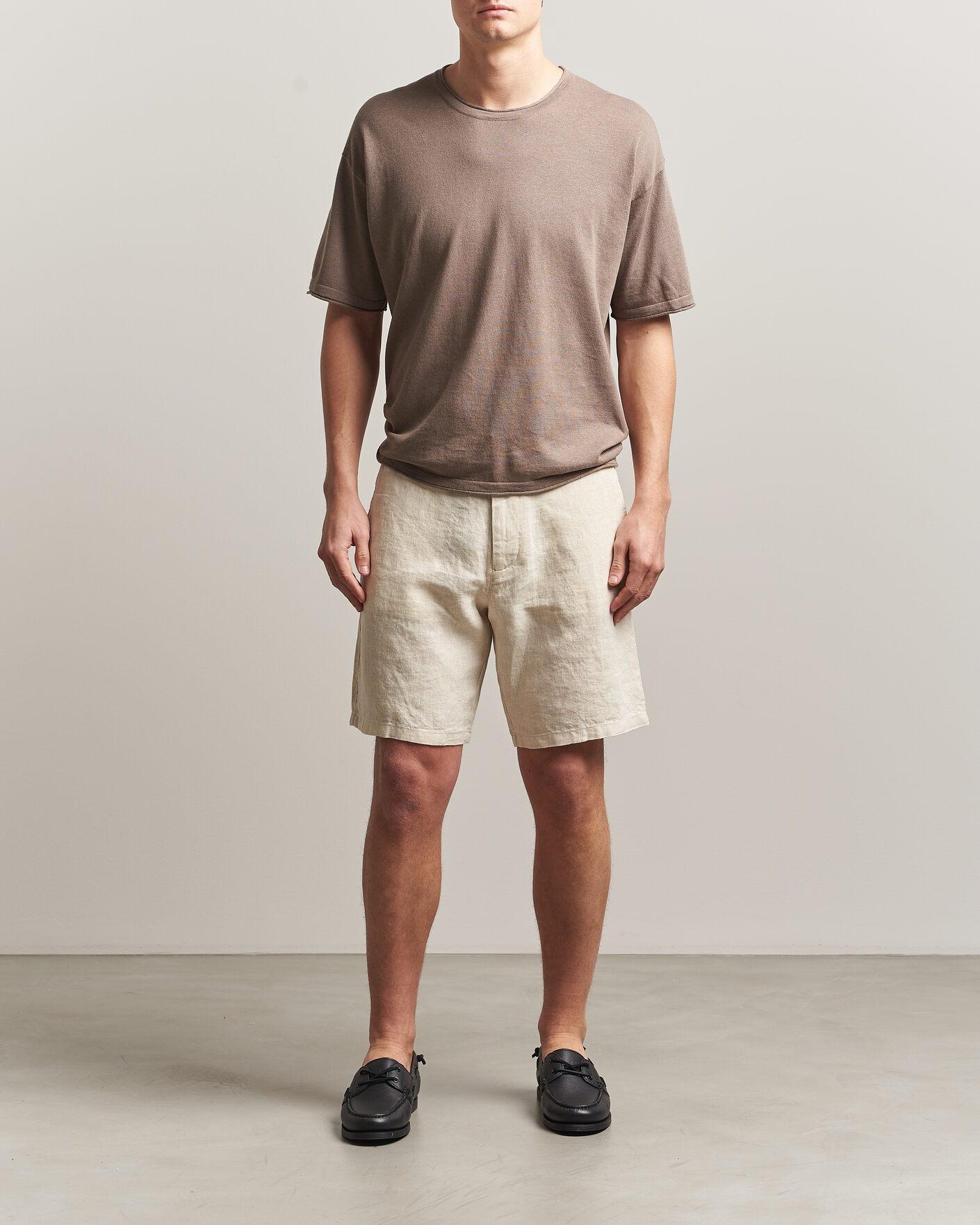 Mies | Shortsit | NN07 | Aden Linen Shorts Oat