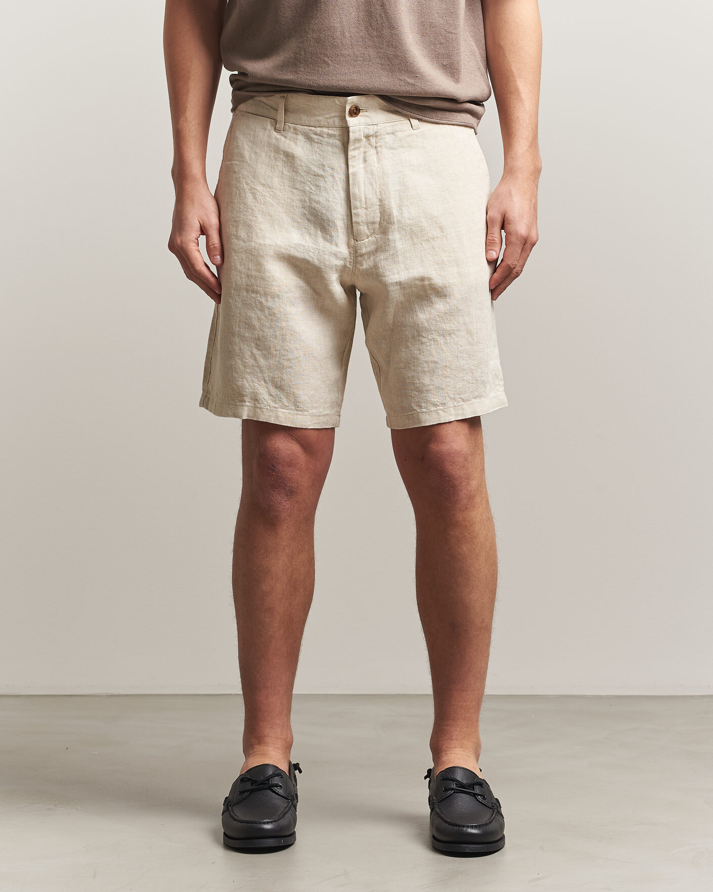 Mies | Shortsit | NN07 | Aden Linen Shorts Oat