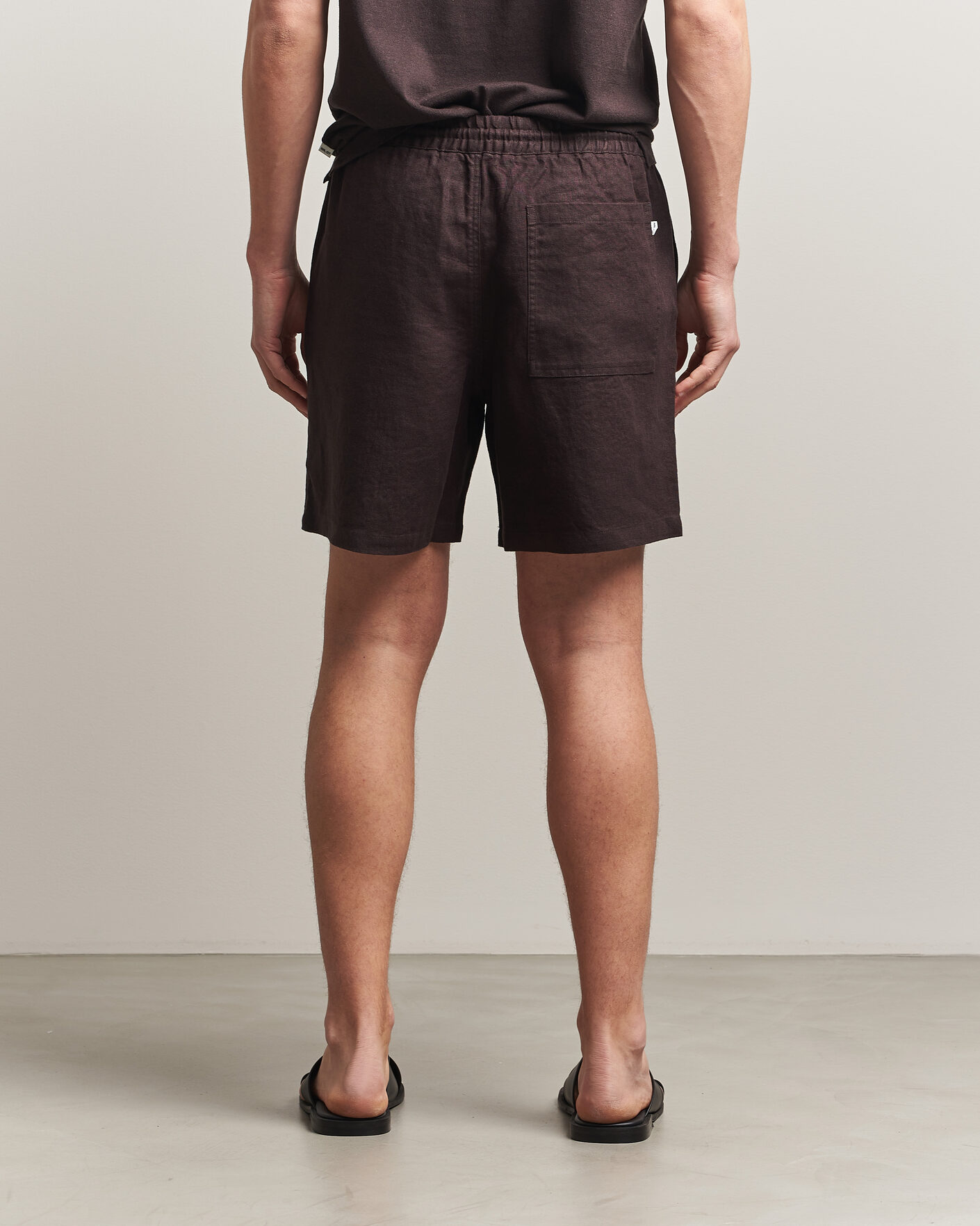Mies | Shortsit | NN07 | Gregor Linen Drawstring Shorts Dusky Port
